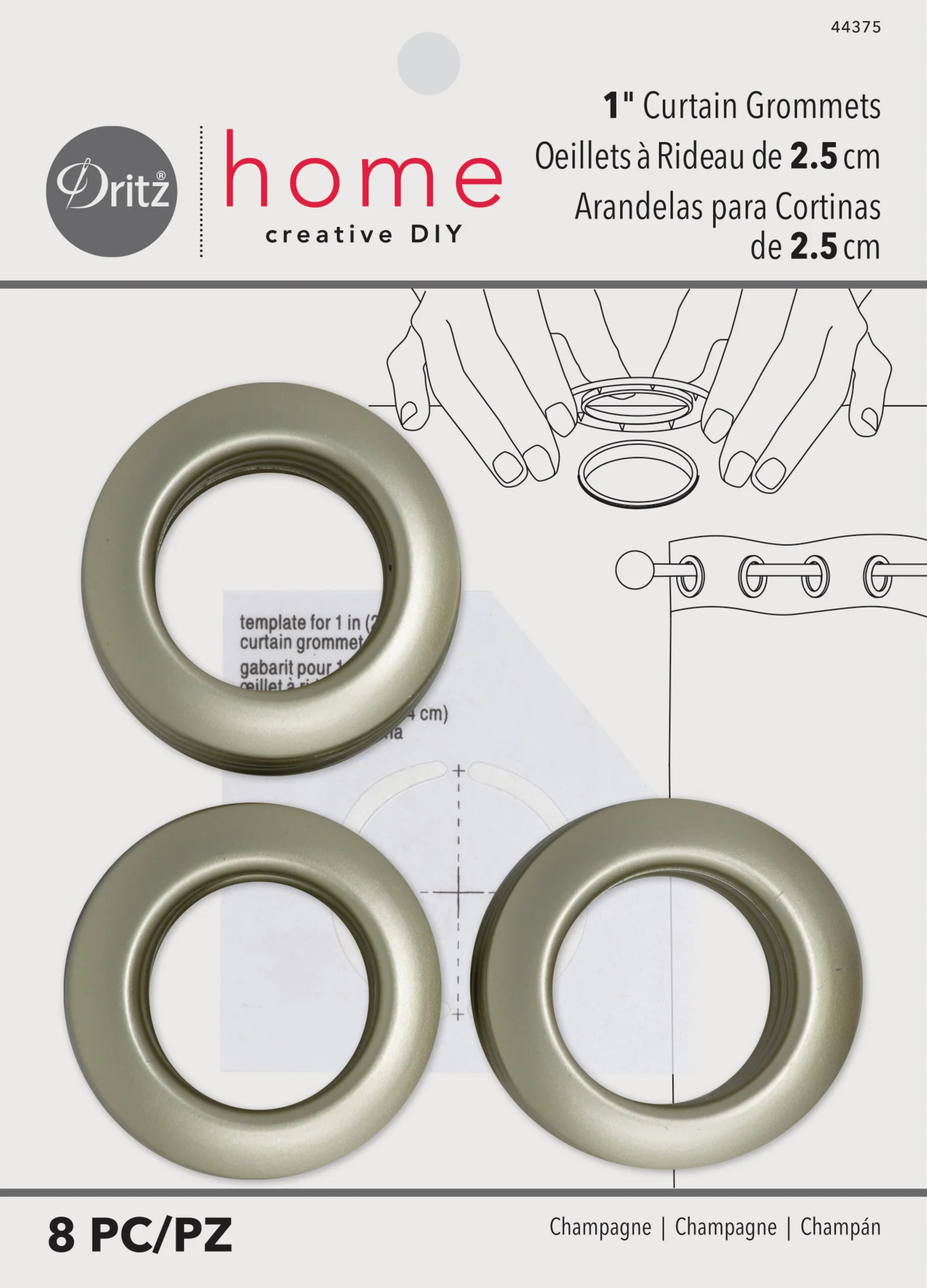 1" Curtain Grommets, 8 Sets - Image 19