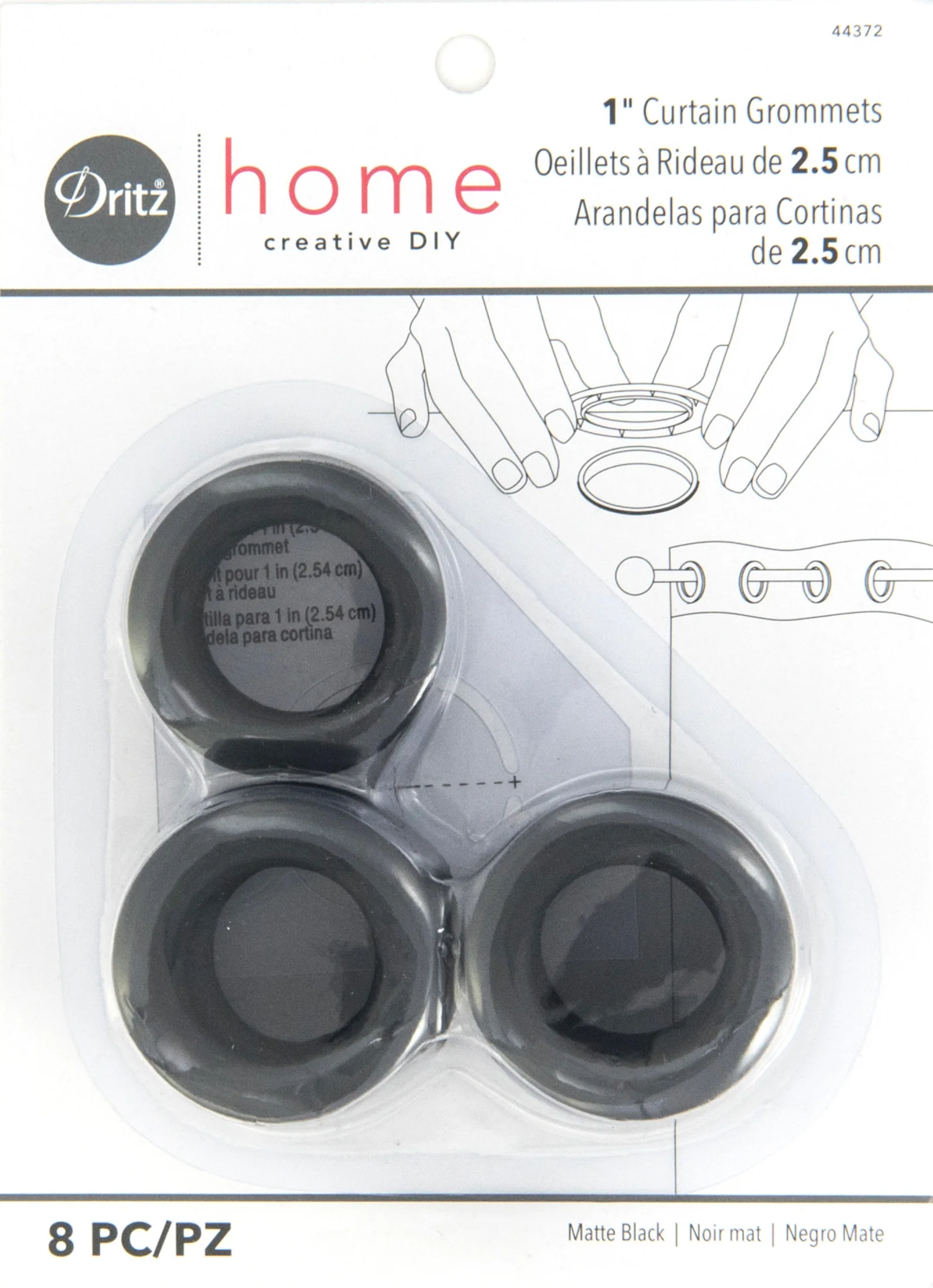 1" Curtain Grommets, 8 Sets - Image 7