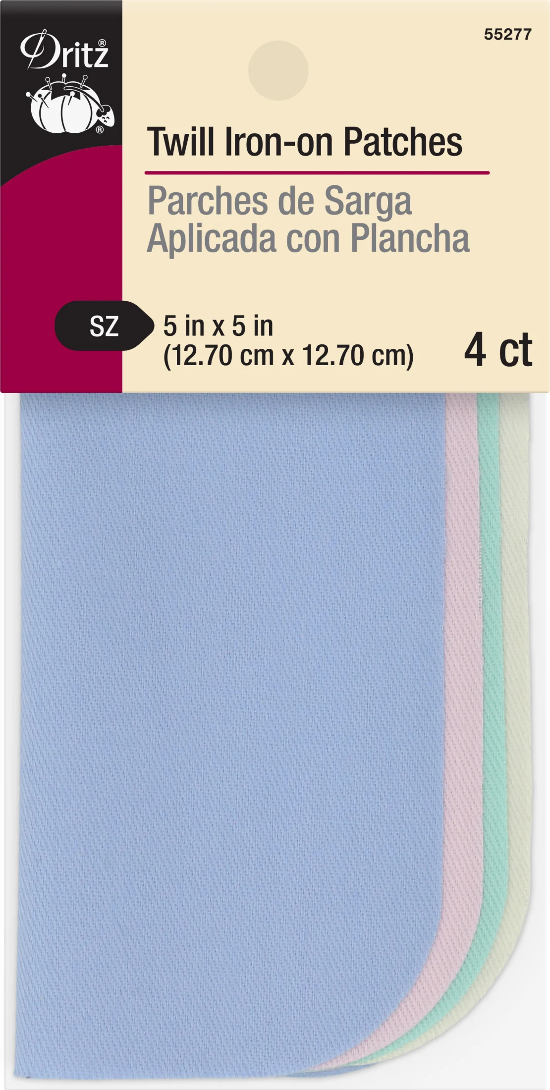 Twill Iron-On Patches, 5" x 5", 4 pc - Image 11