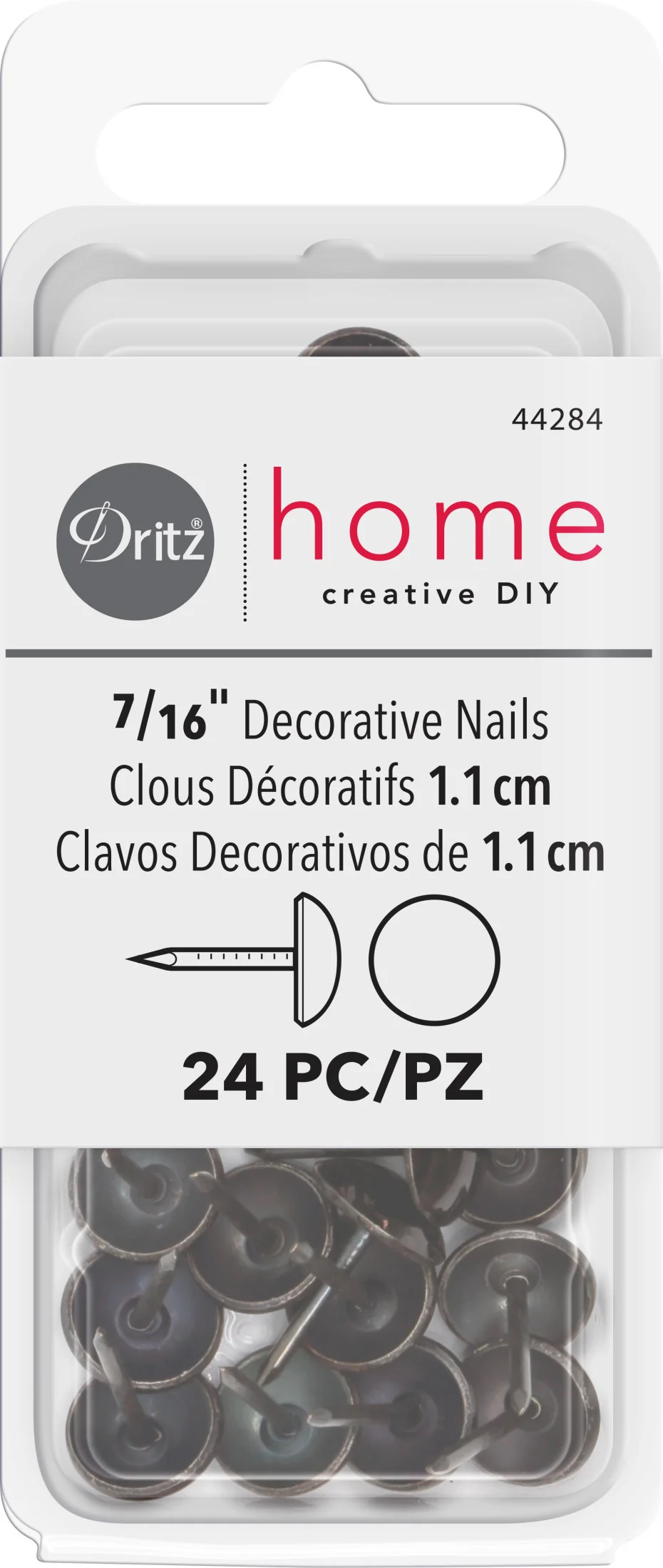 7/16" Smooth Decorative Nails, 24 pc - Image 17