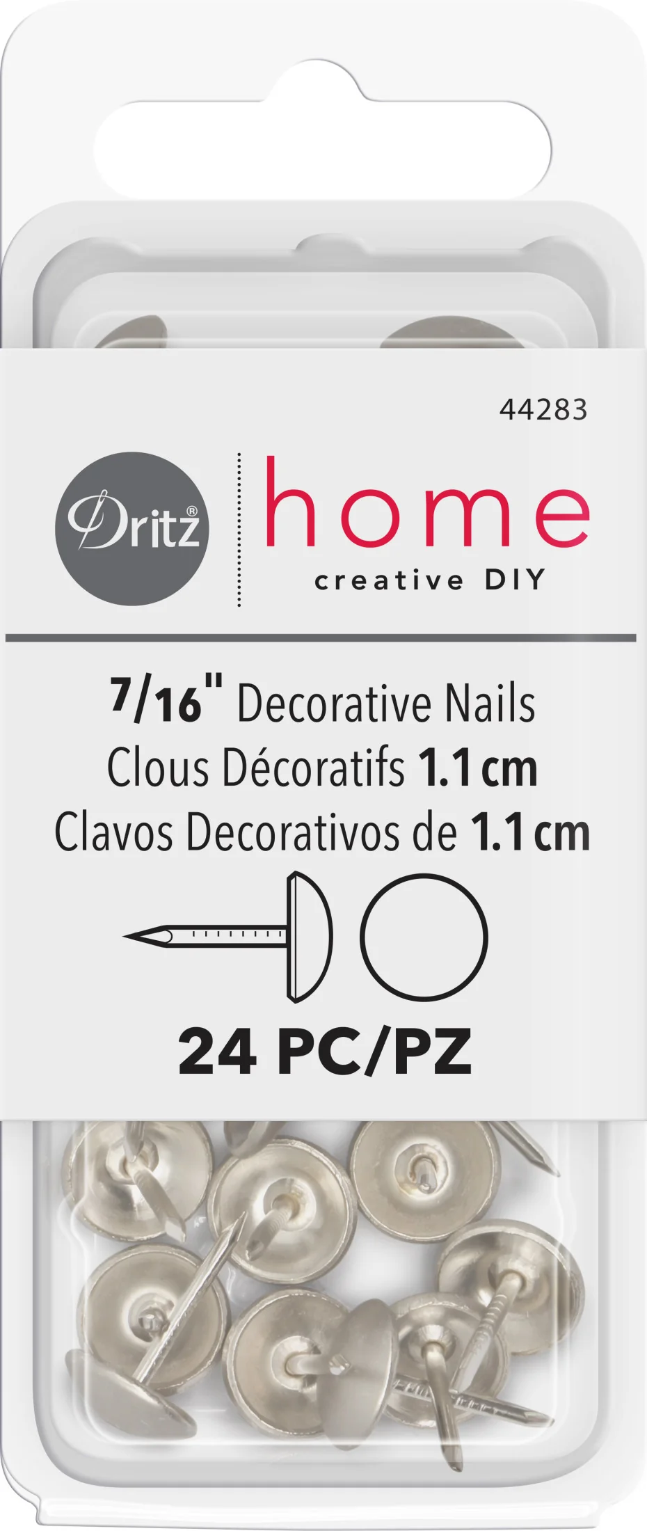 7/16" Smooth Decorative Nails, 24 pc - Image 25
