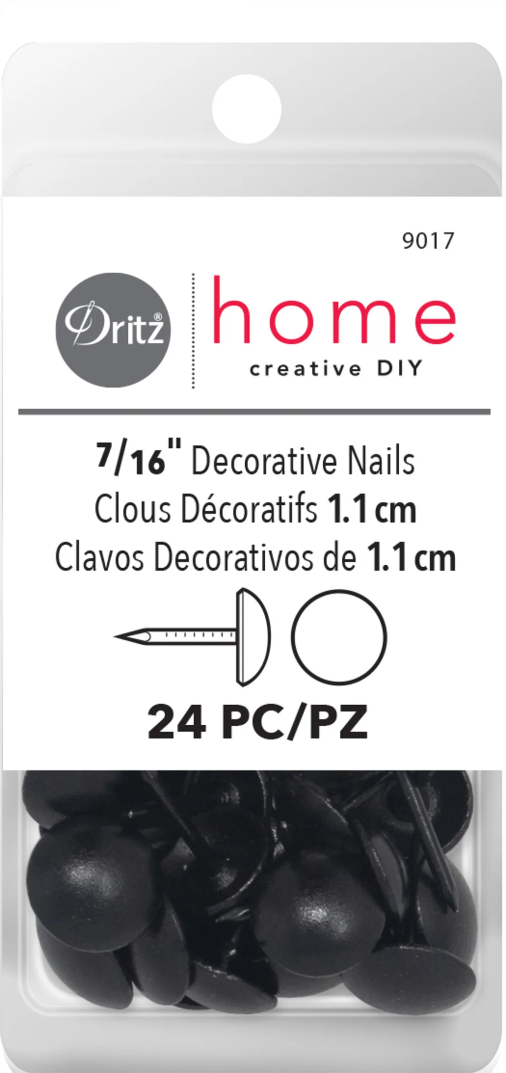 7/16" Smooth Decorative Nails, 24 pc - Image 33