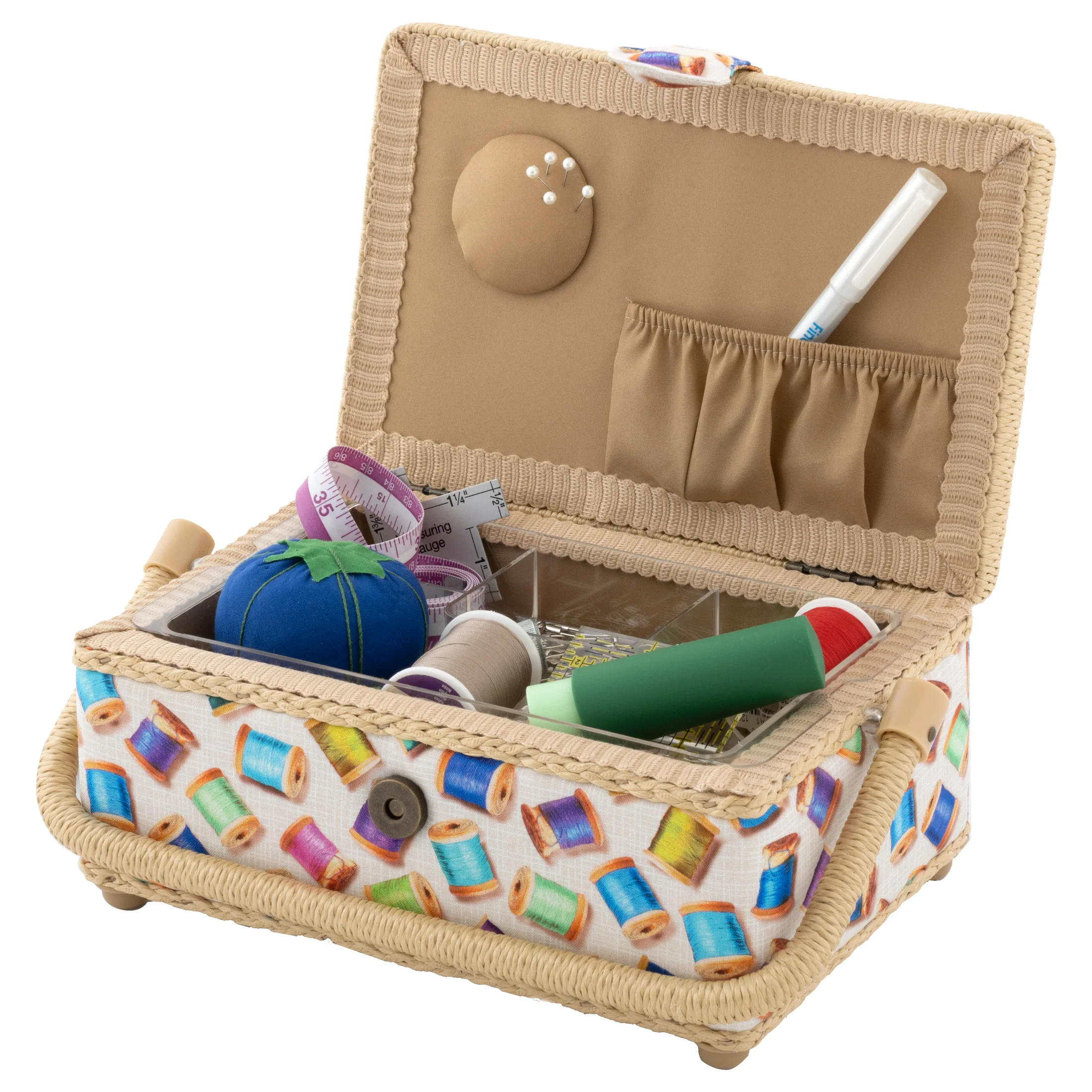 Rectangular Sewing Basket, Small - Image 6