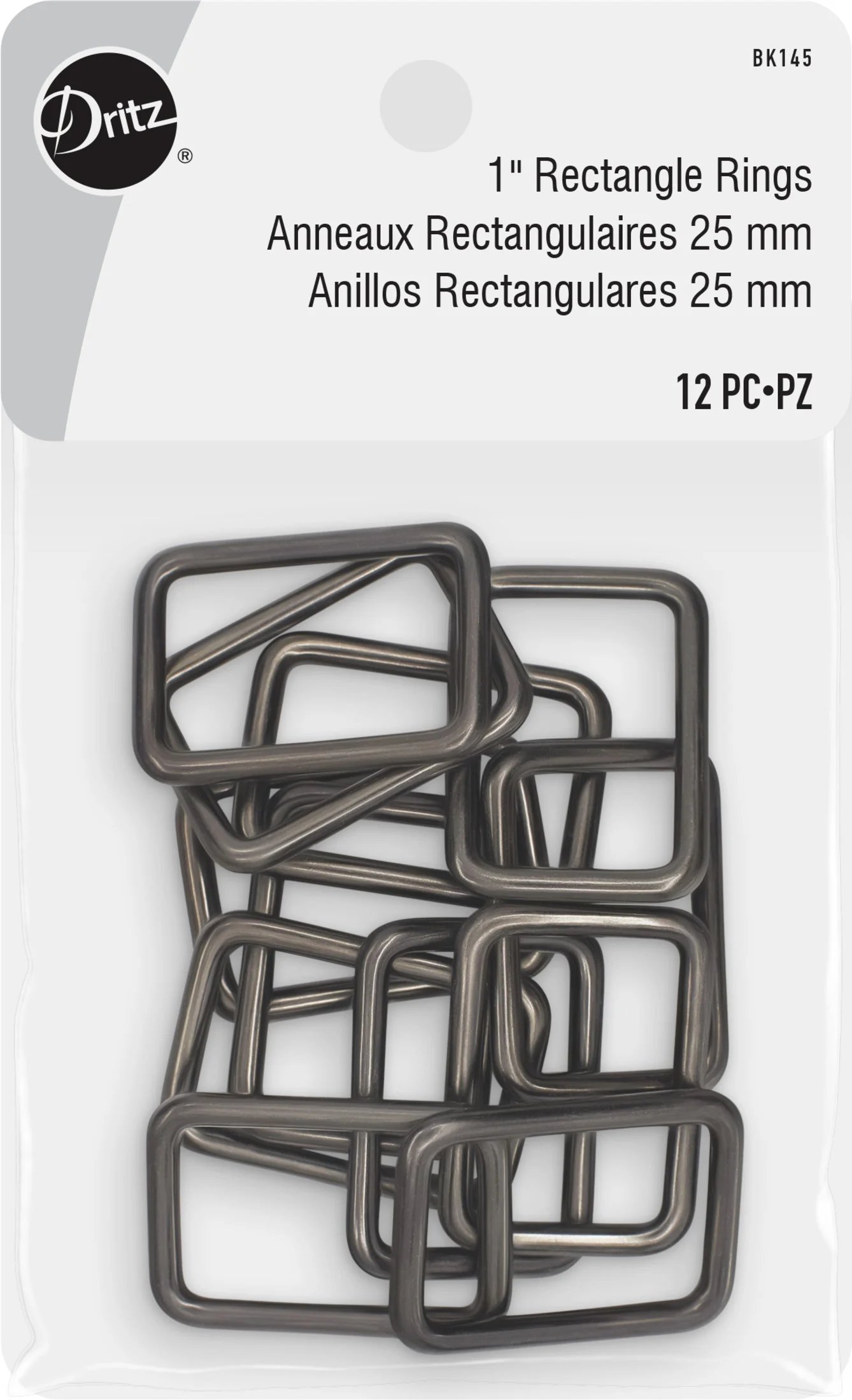 1" Rectangle Rings, 12 pc - Image 5