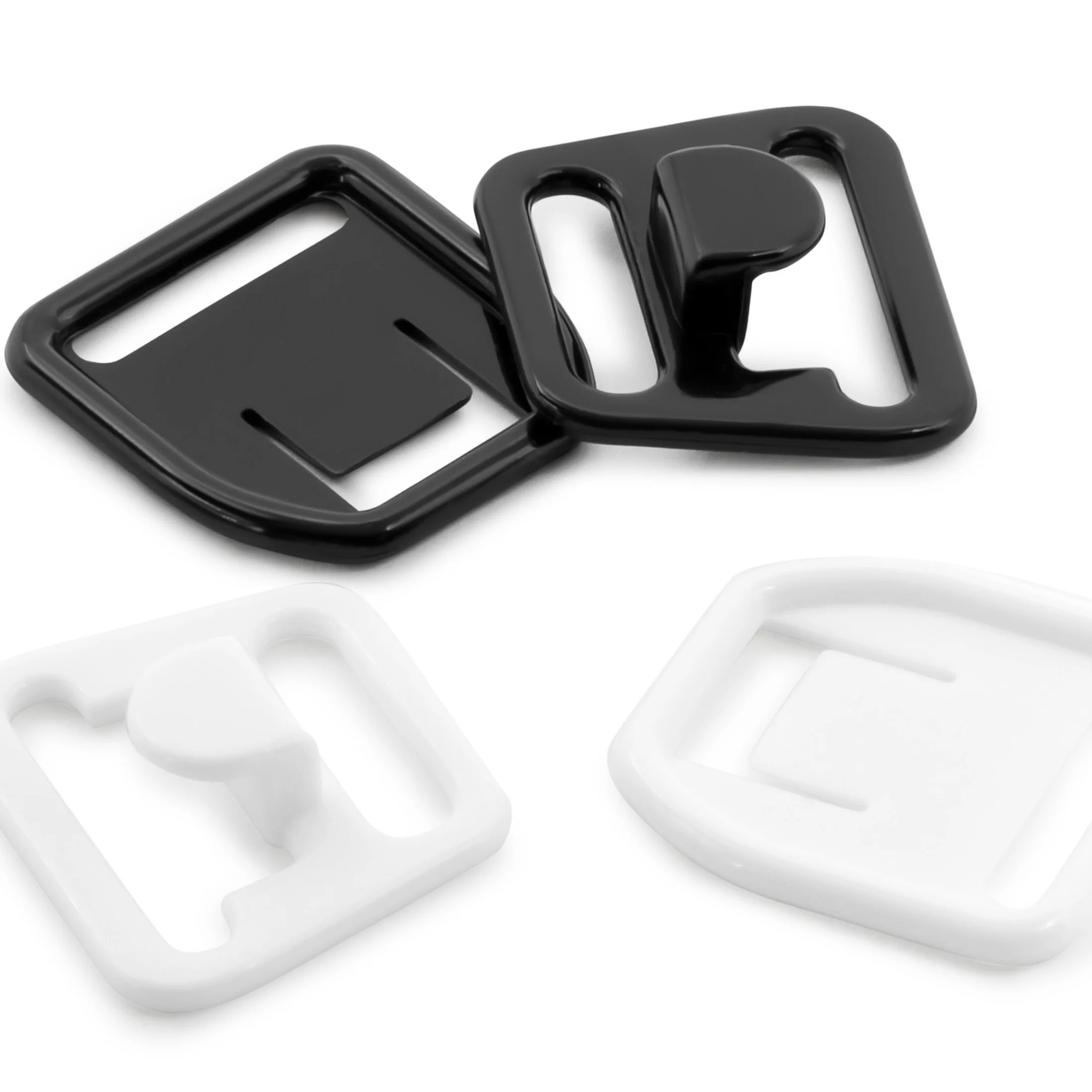 Nursing Bra Clips, Black & White, 4 Sets - Image 3