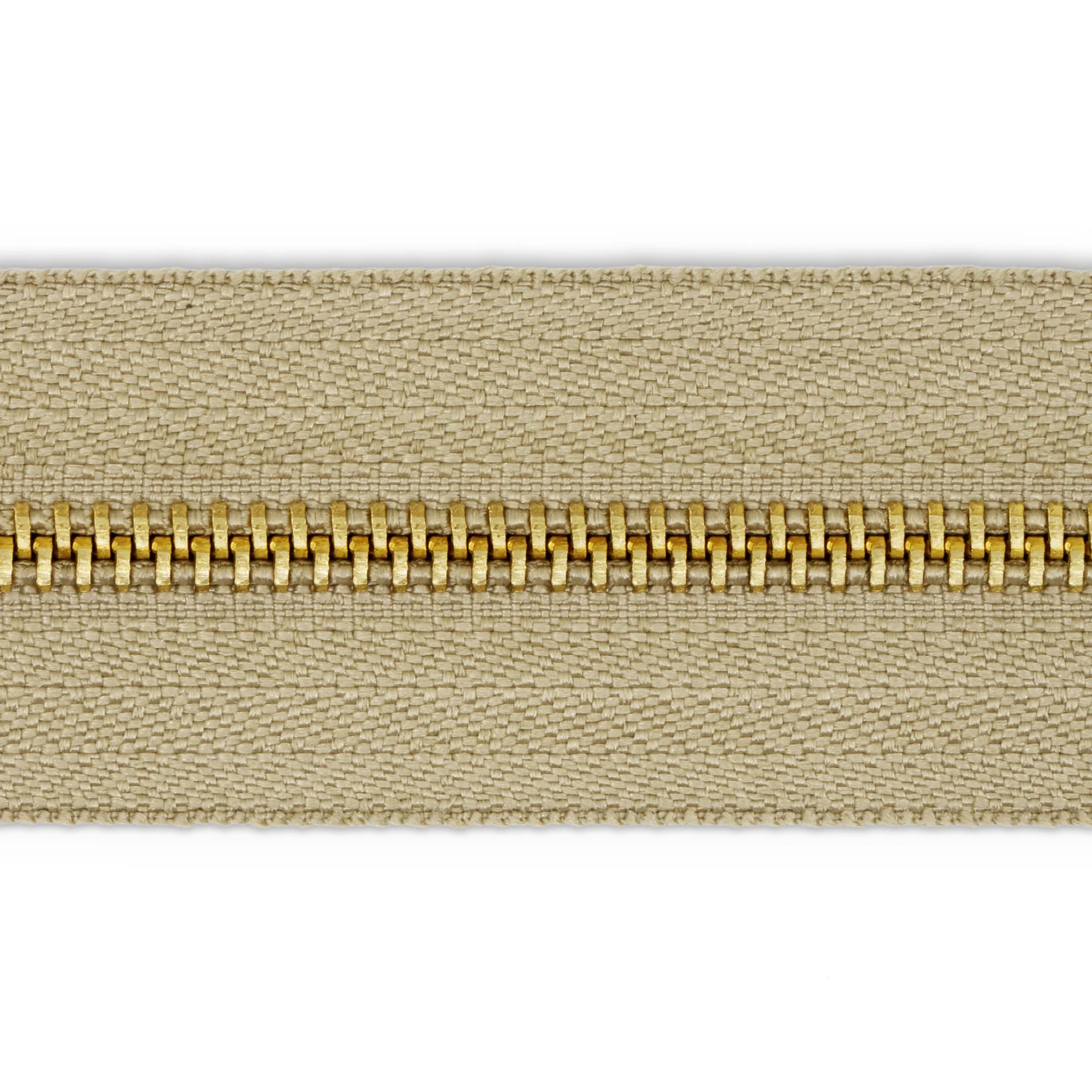 Brass Upholstery Zipper, Beige - Image 14
