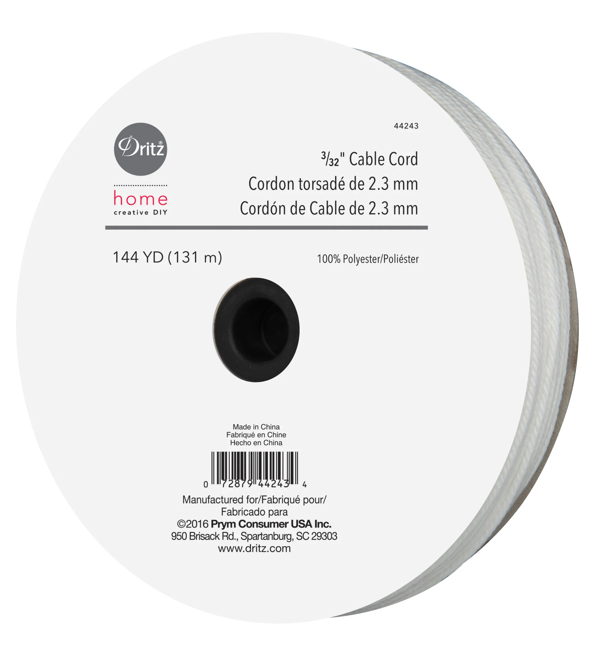 3/32" Cable Cord, White - Image 3