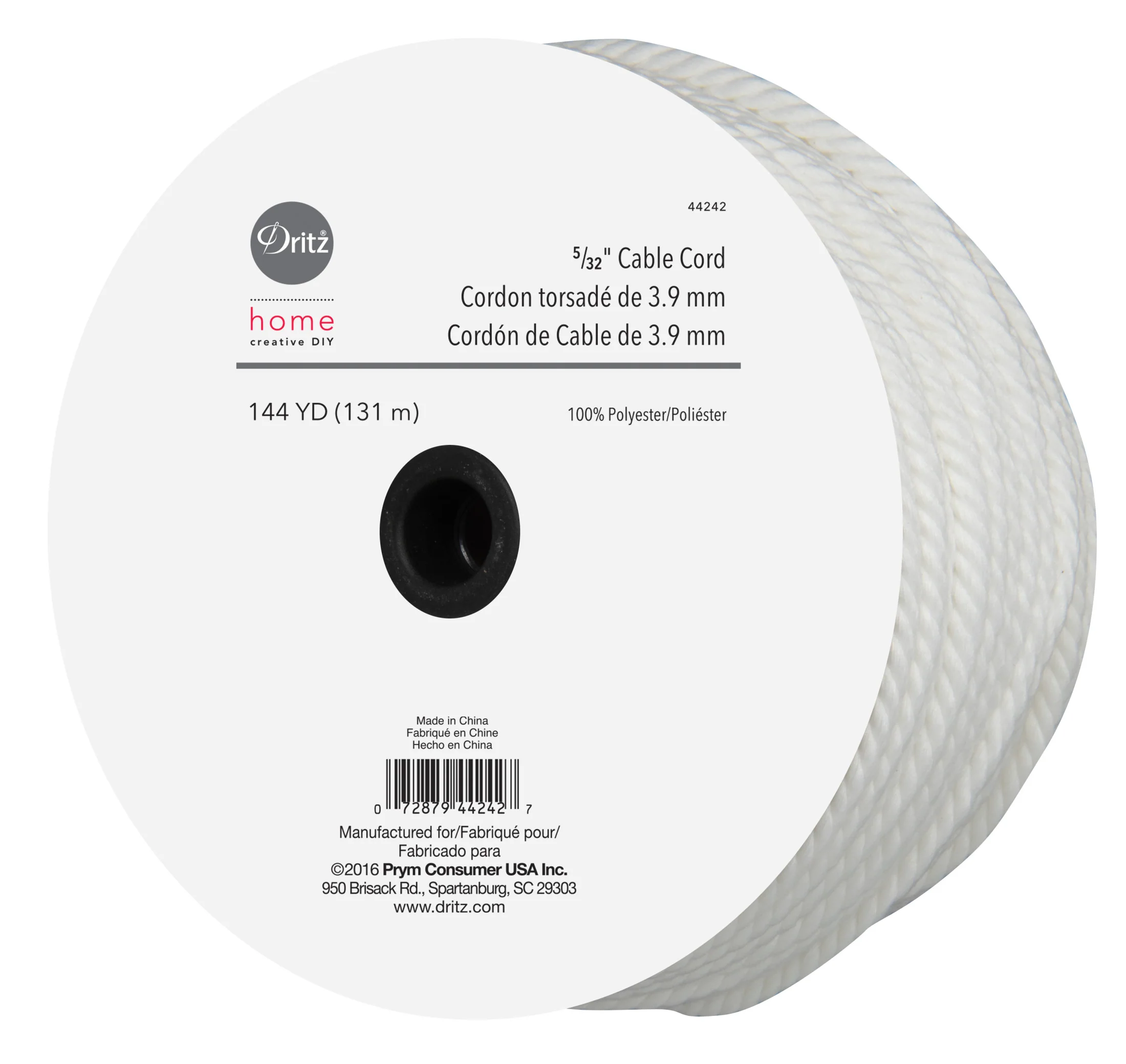 5/32" Cable Cord, White - Image 3