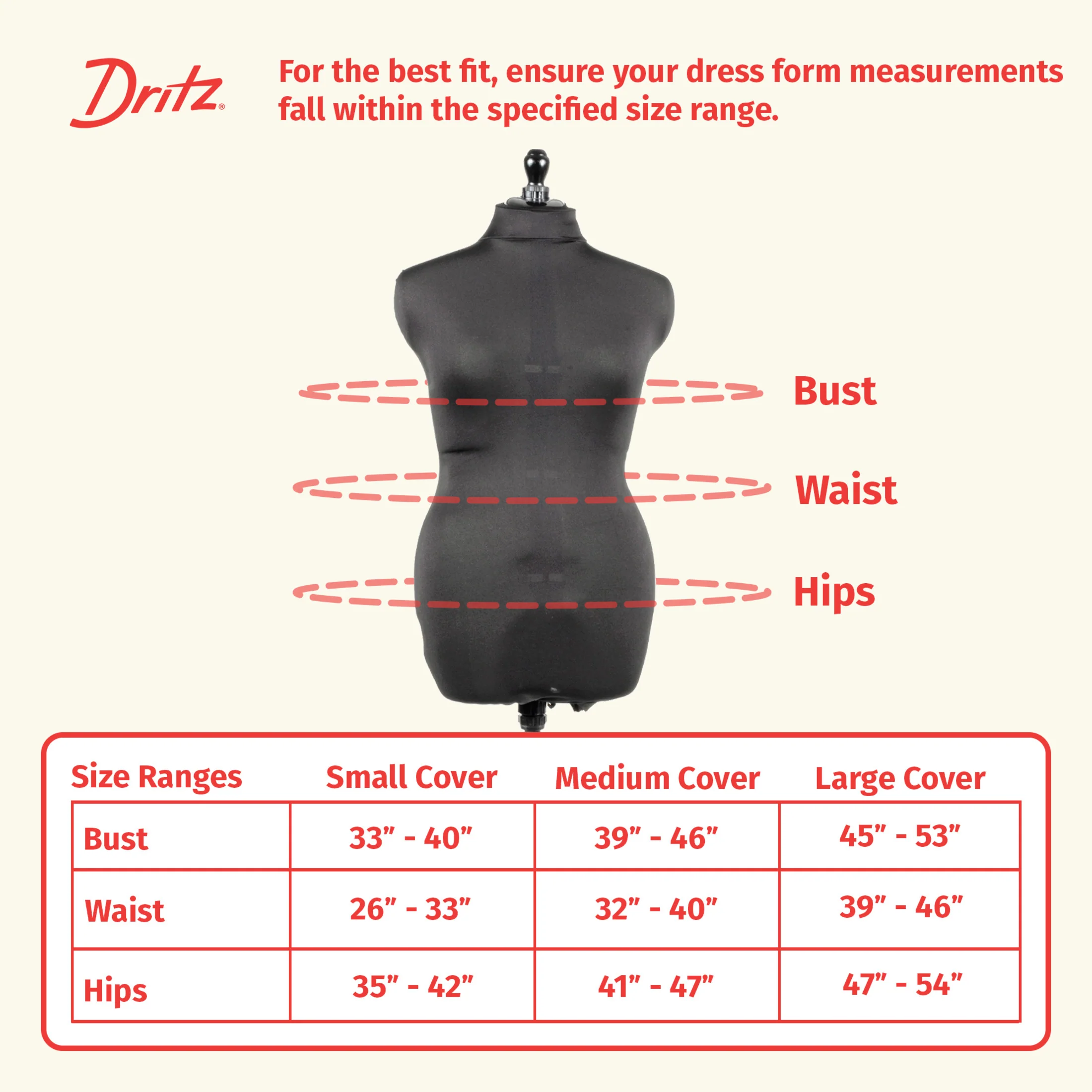 Dress Form Fabric Cover, 100% Polyester 4-Way Stretch - Image 3