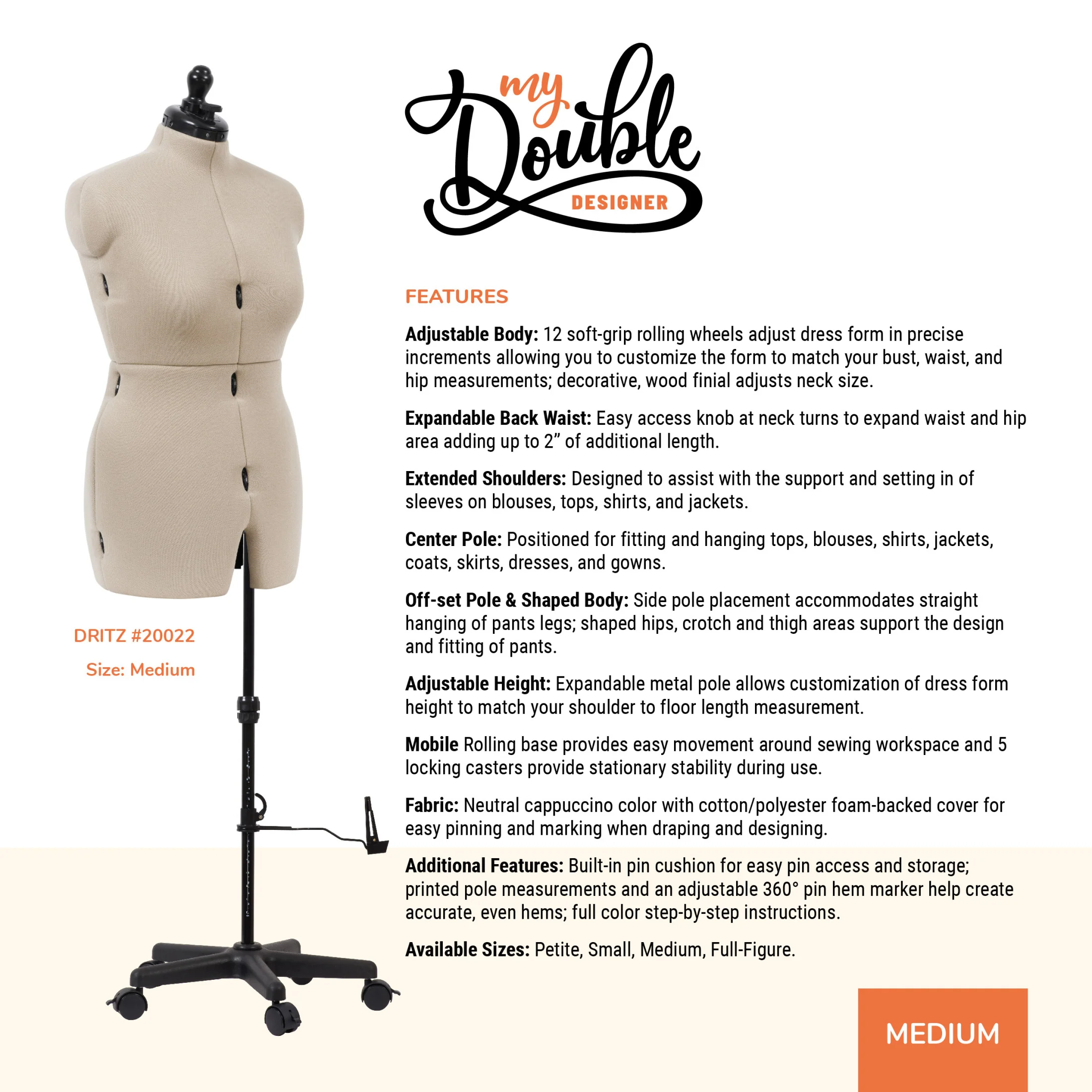 My Double Designer Adjustable Dress Form - Image 20
