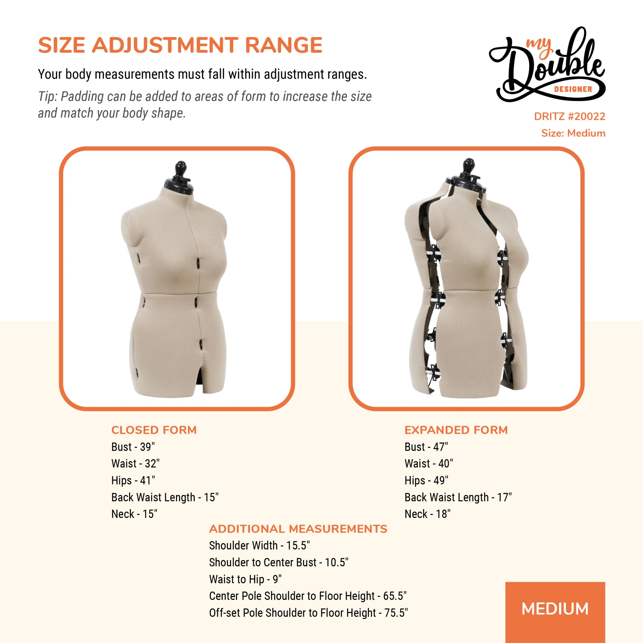 My Double Designer Adjustable Dress Form - Image 21