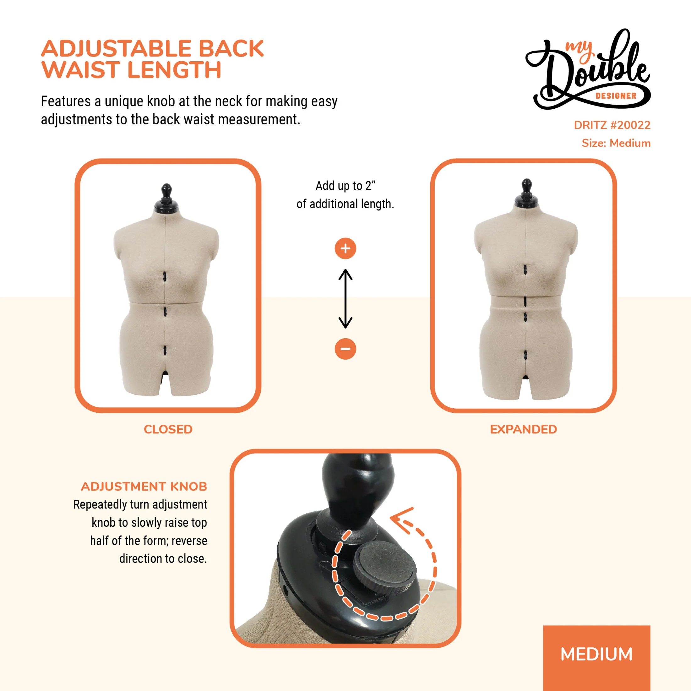 My Double Designer Adjustable Dress Form - Image 25