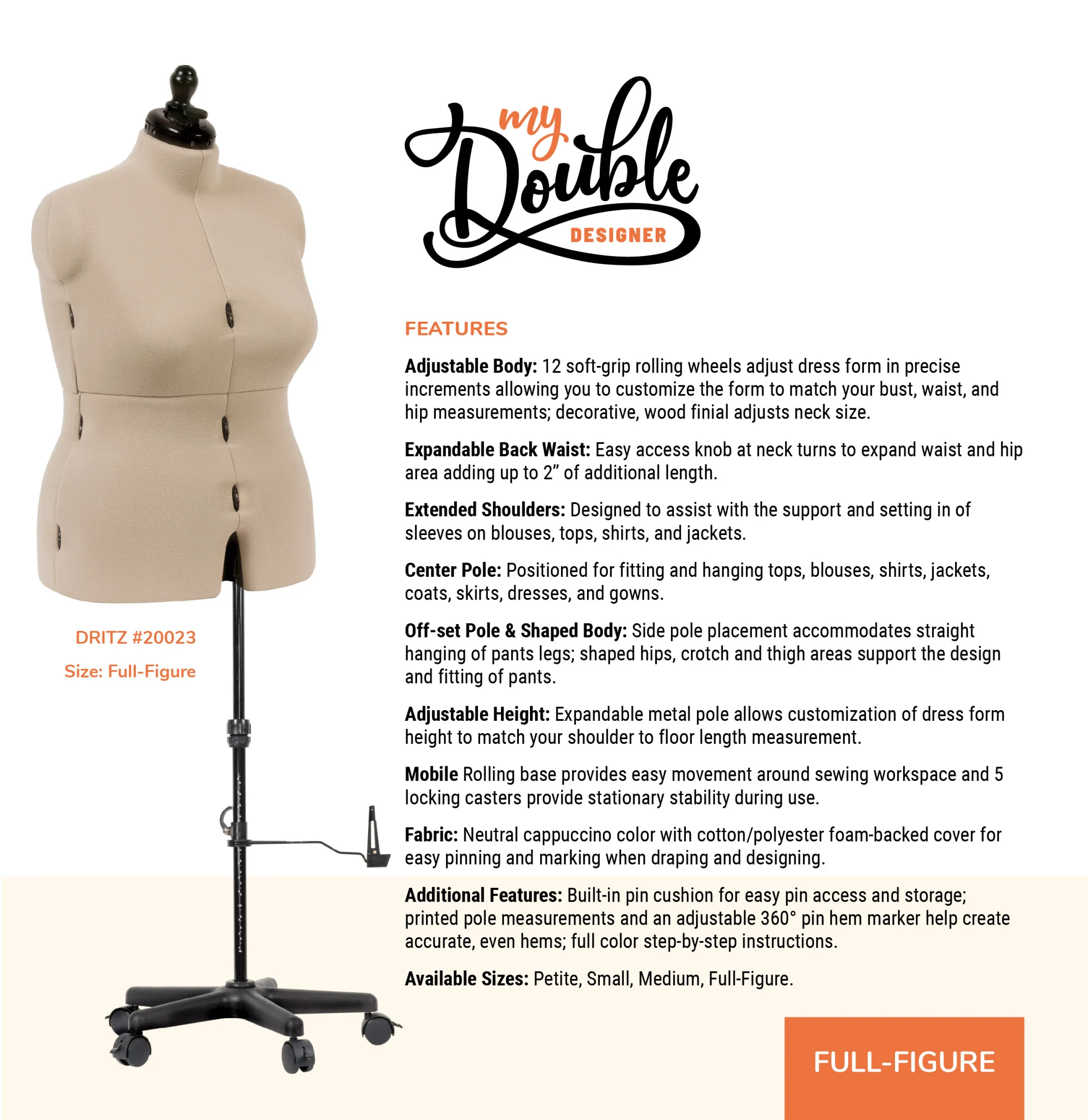 My Double Designer Adjustable Dress Form - Image 29