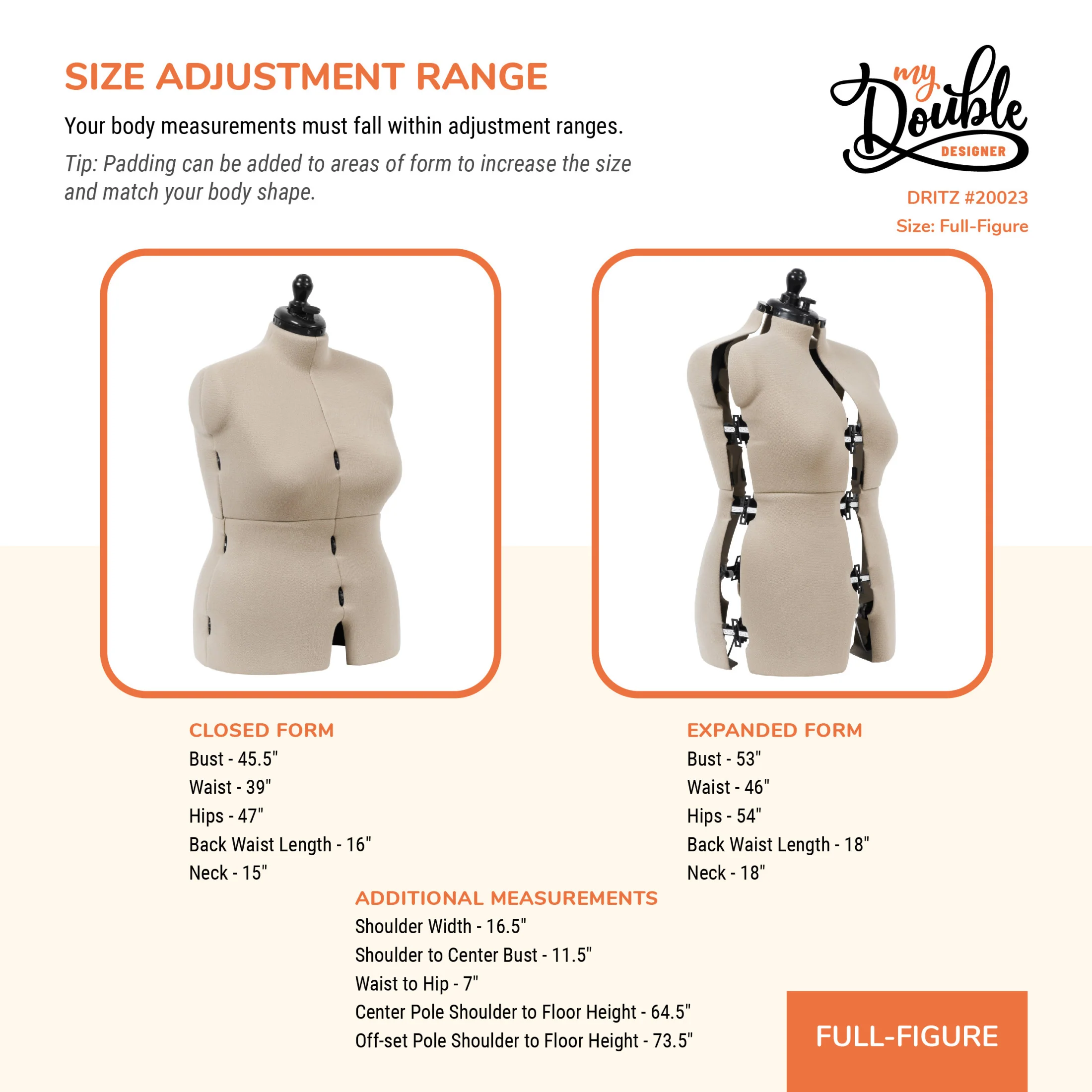 My Double Designer Adjustable Dress Form - Image 30