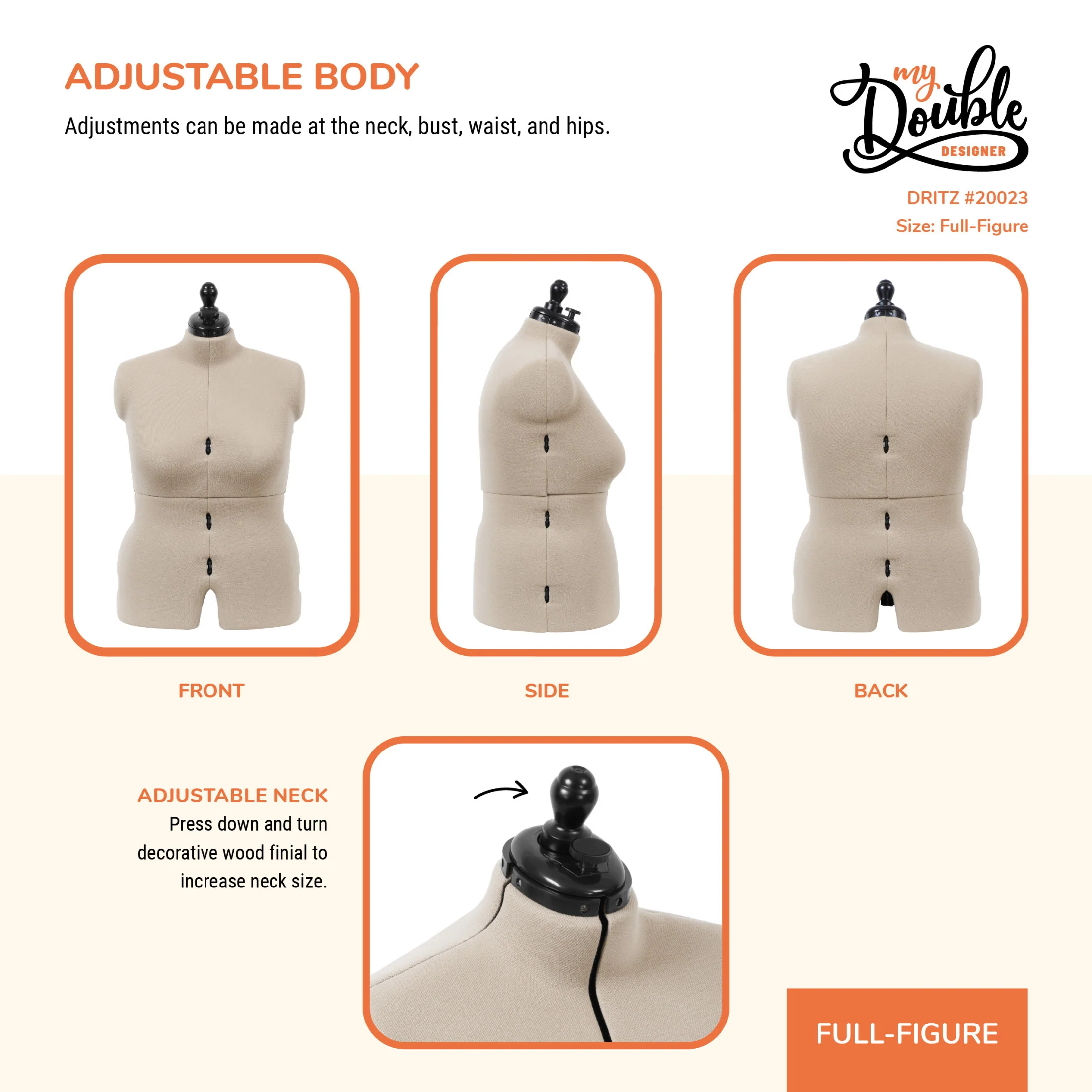 My Double Designer Adjustable Dress Form - Image 32