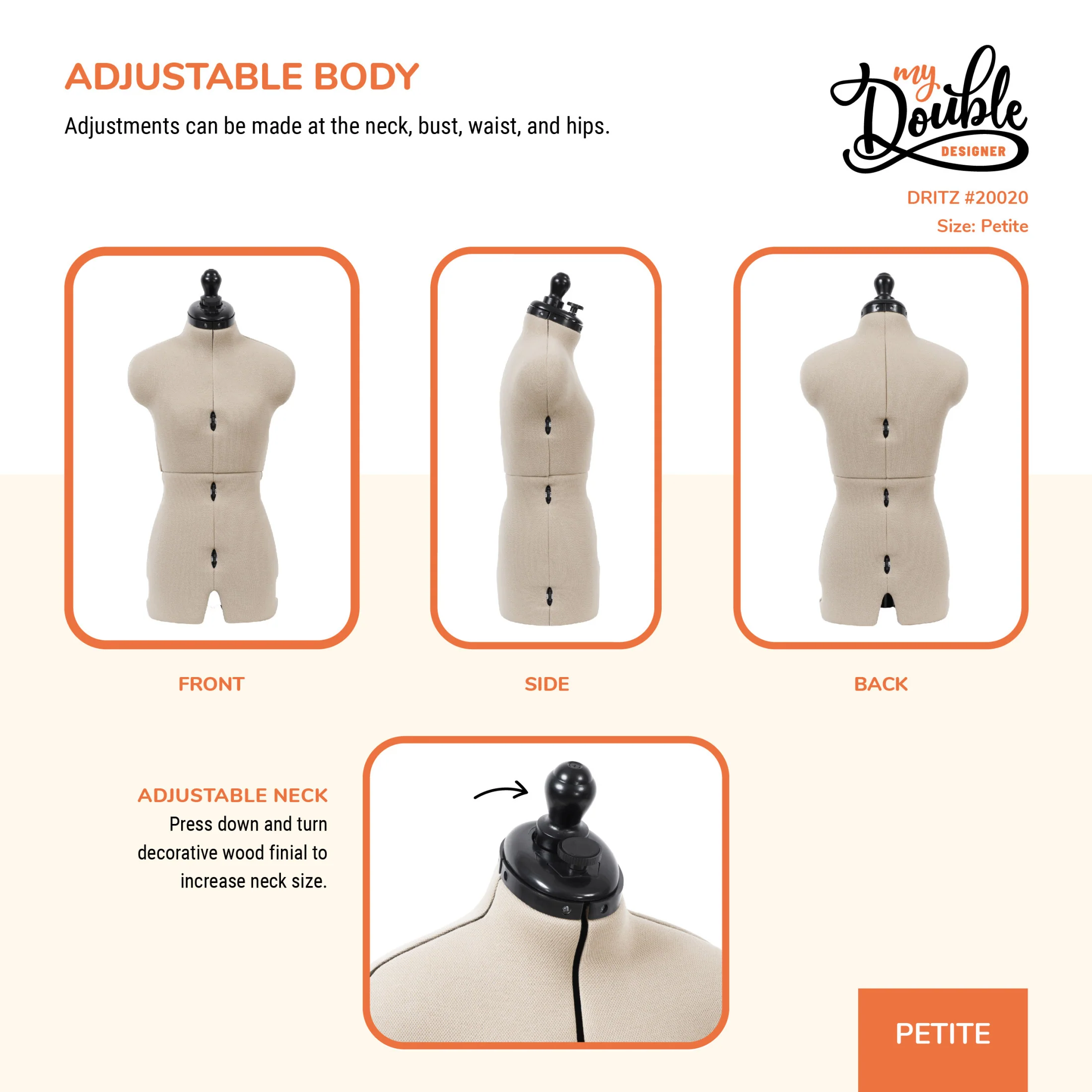My Double Designer Adjustable Dress Form - Image 5