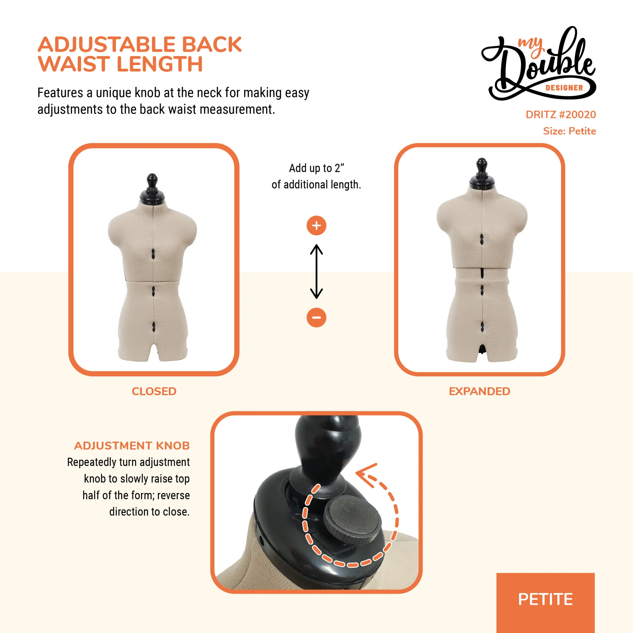 My Double Designer Adjustable Dress Form - Image 7
