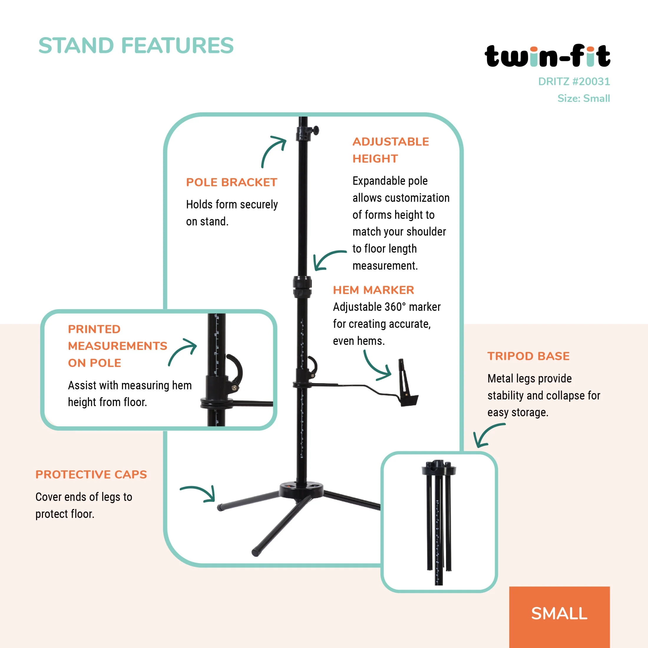 Twin-Fit Adjustable Dress Form - Image 17