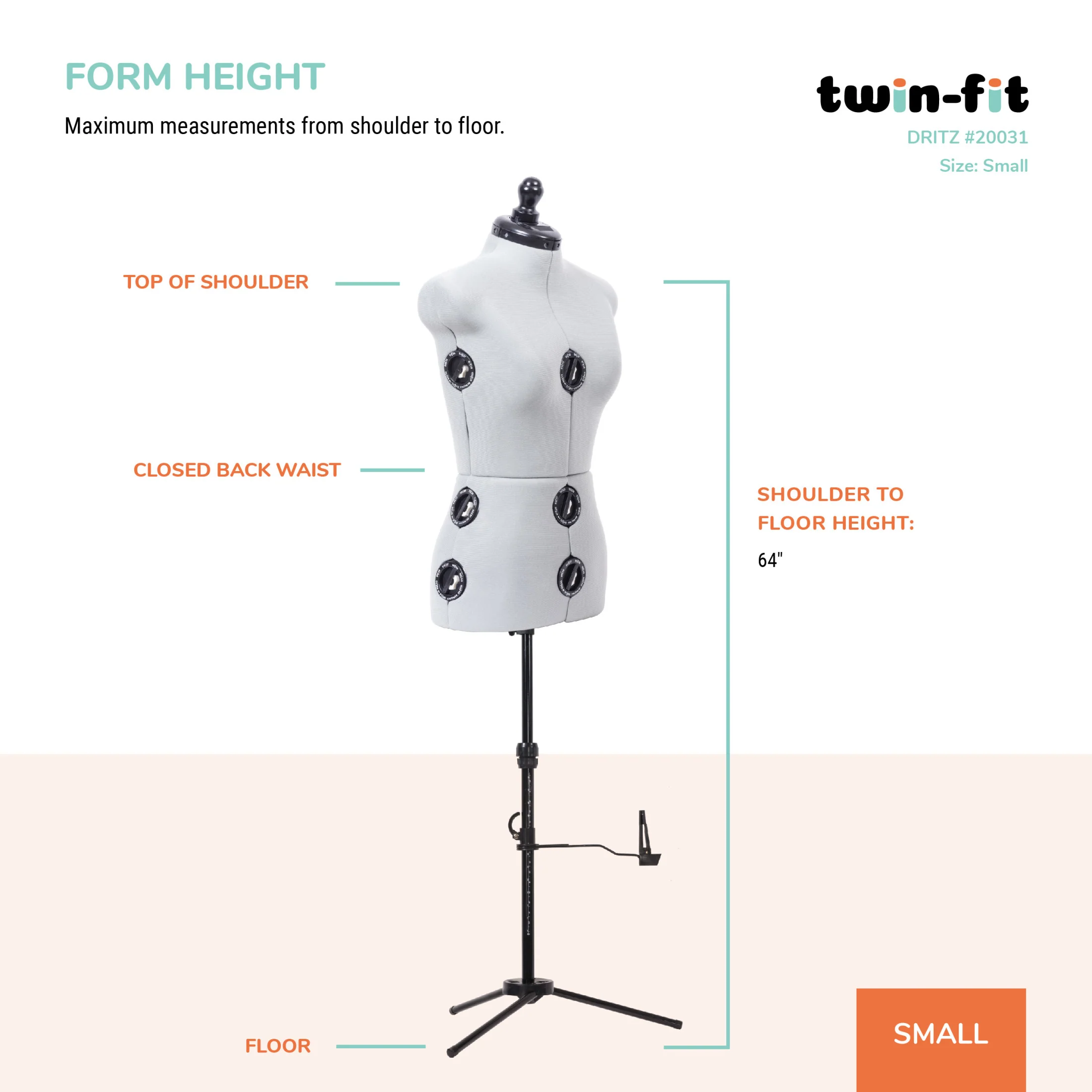 Twin-Fit Adjustable Dress Form - Image 18