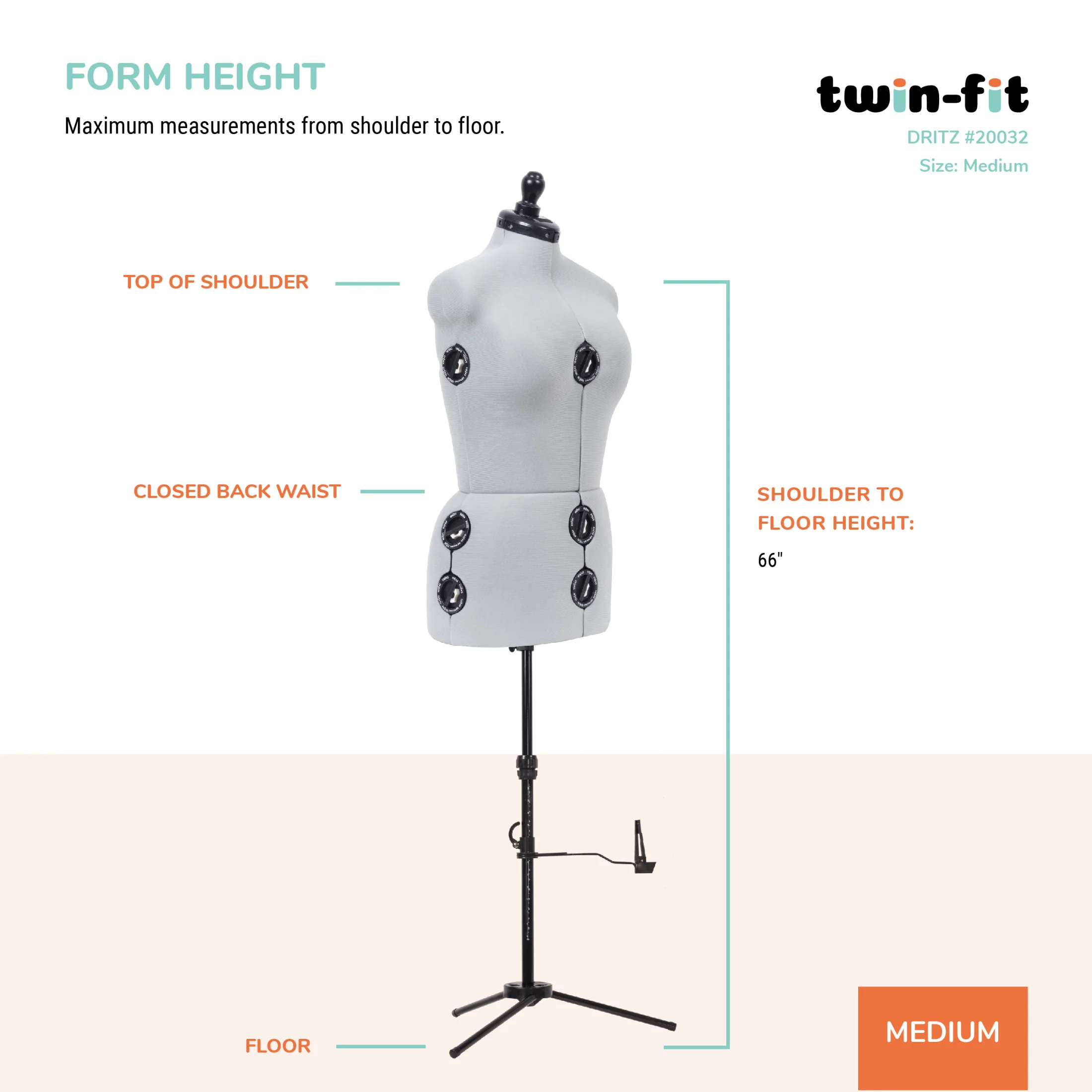 Twin-Fit Adjustable Dress Form - Image 27