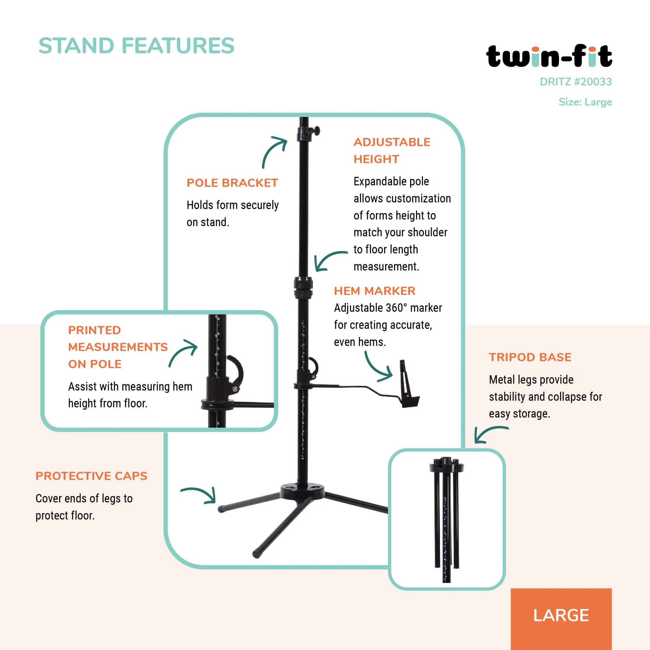 Twin-Fit Adjustable Dress Form - Image 35