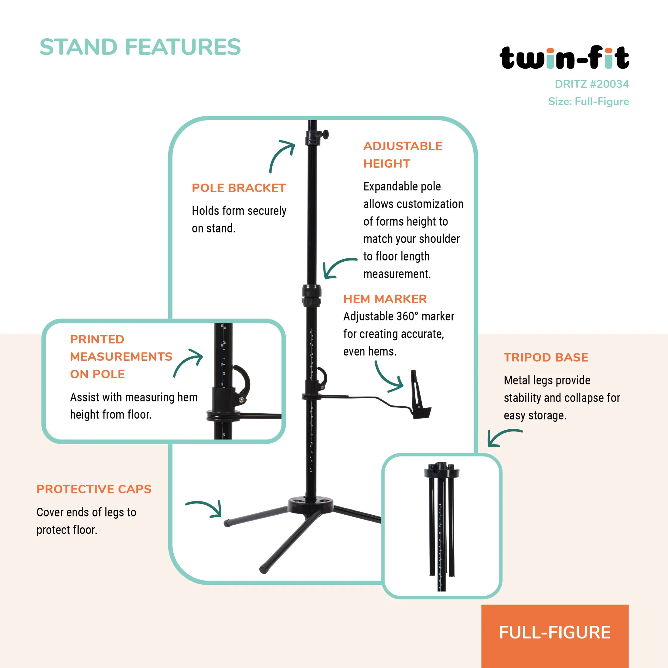 Twin-Fit Adjustable Dress Form - Image 44