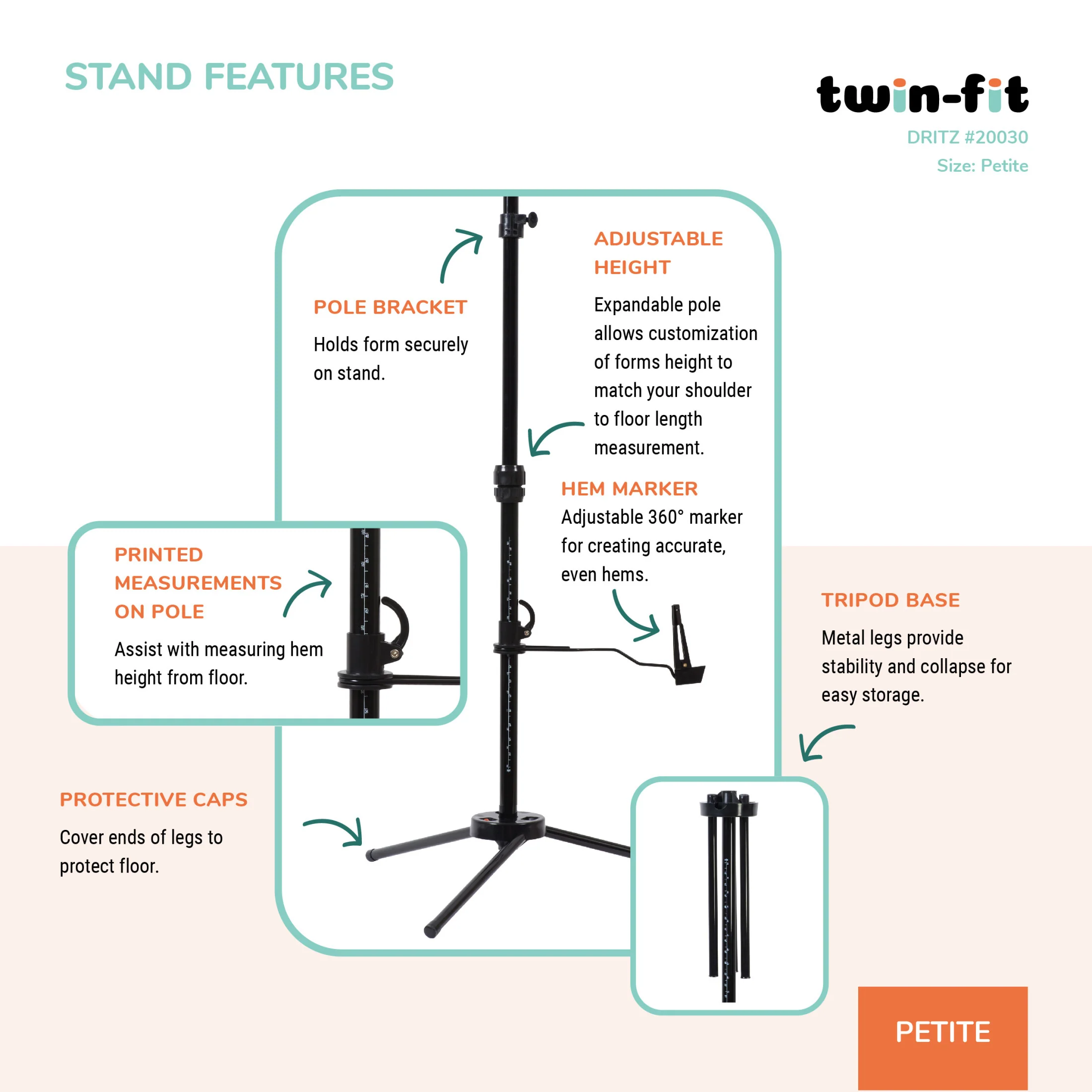 Twin-Fit Adjustable Dress Form - Image 8