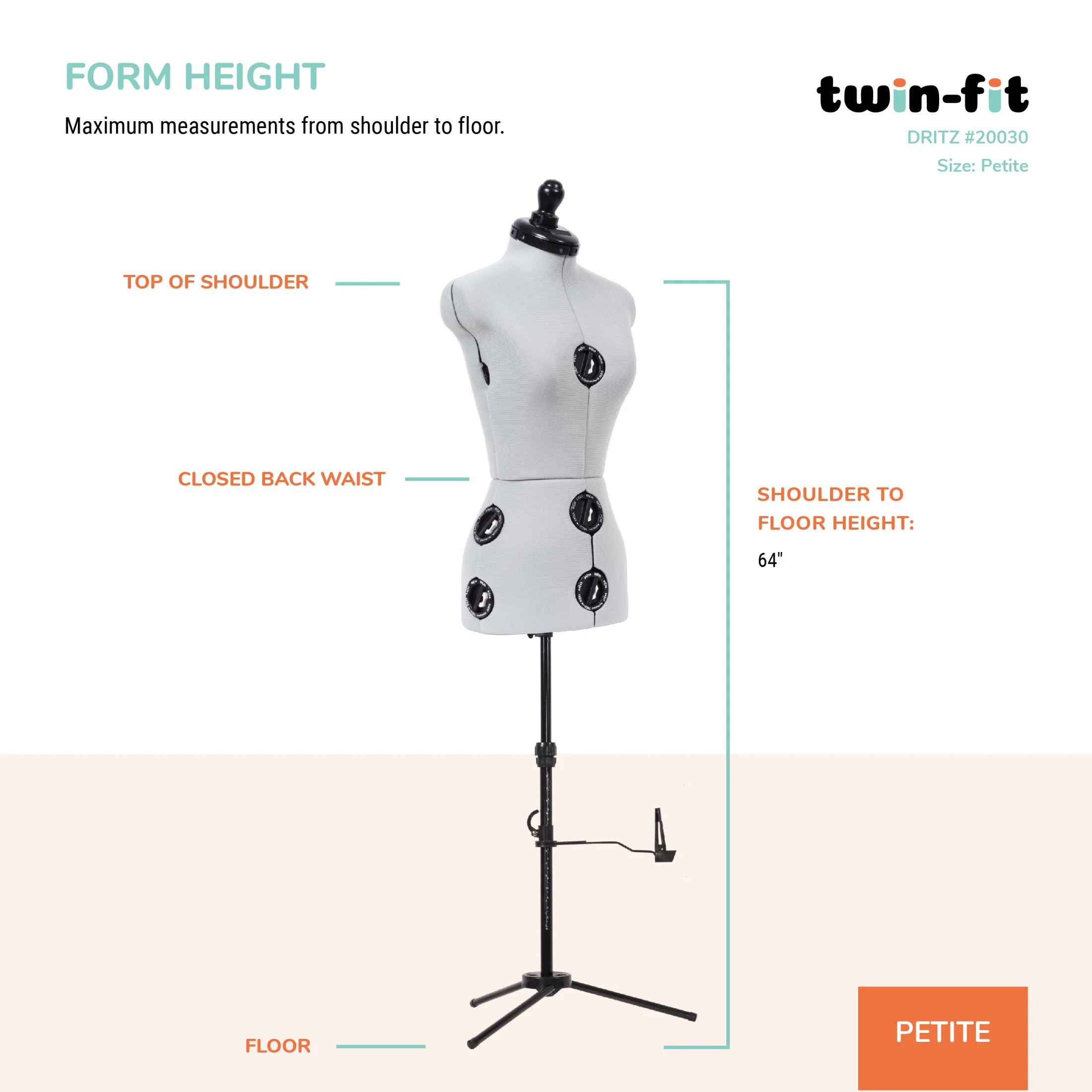Twin-Fit Adjustable Dress Form - Image 9