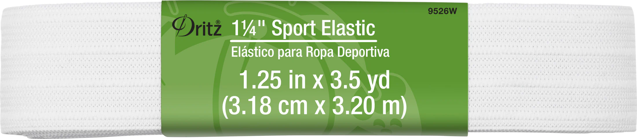 1-1/4" Sport Elastic, White - Image 3