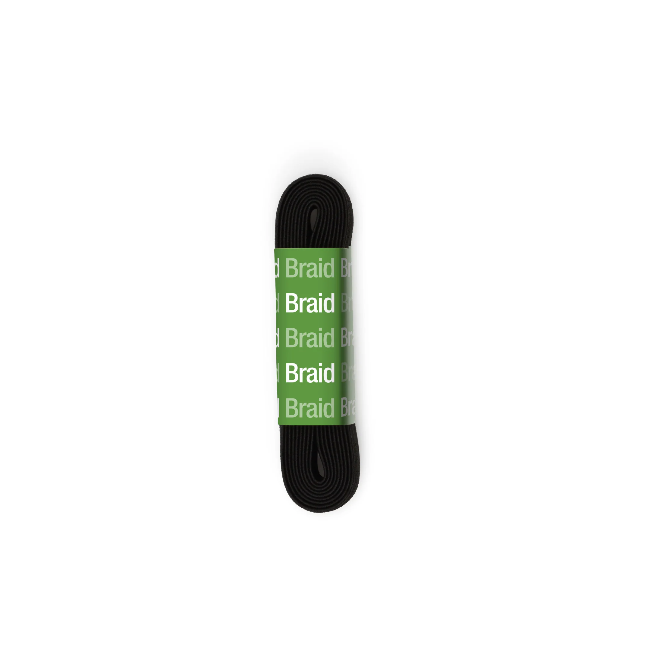1/2" Braided Elastic, Black - Image 3