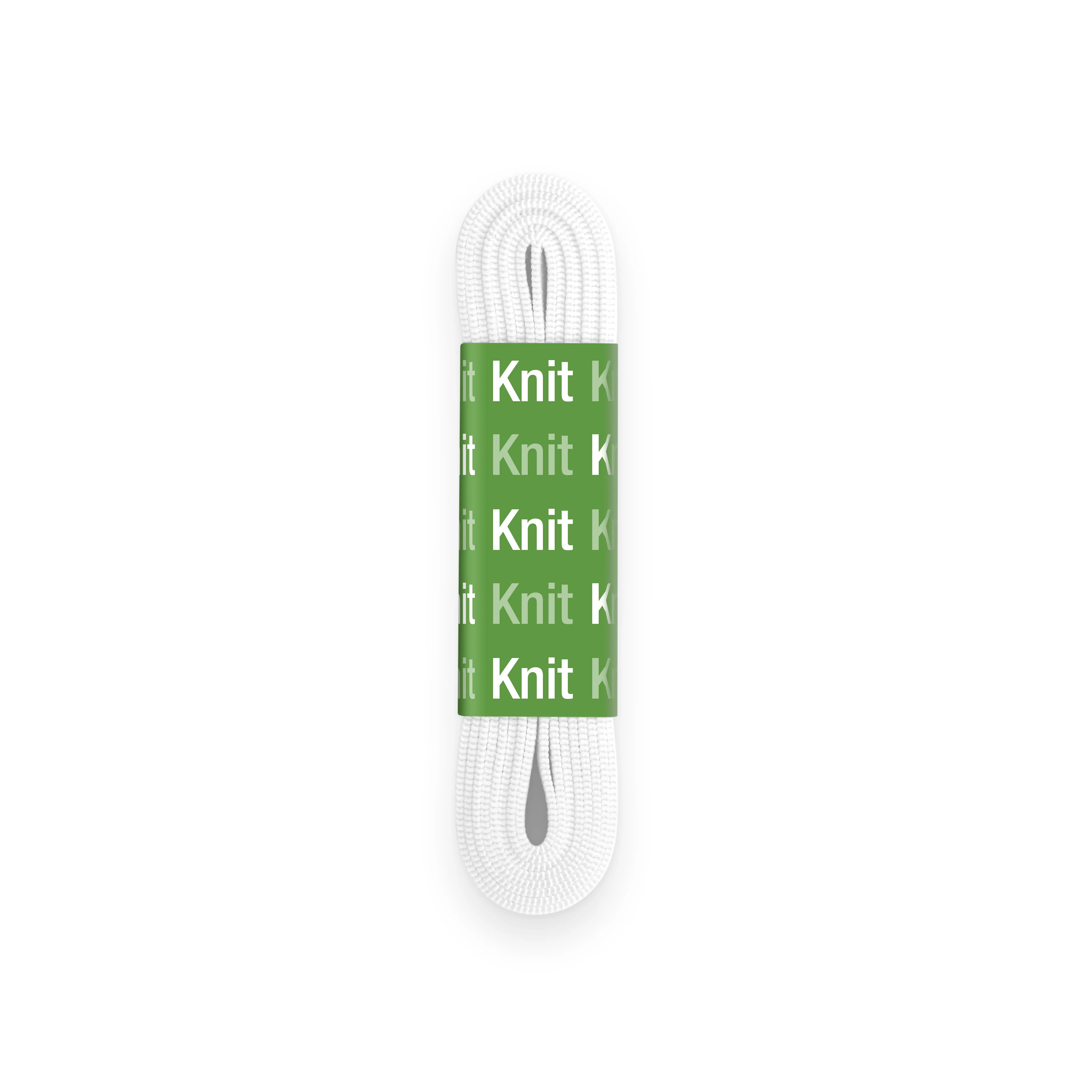 1/2" Knit Elastic, White - Image 3