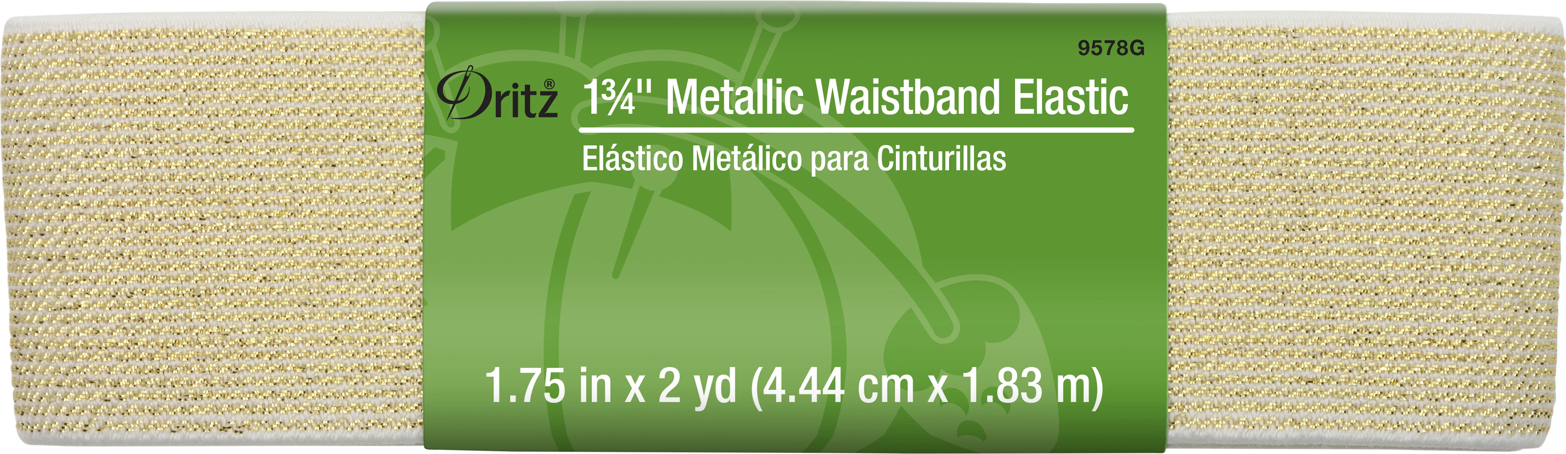 1-3/4" Metallic Waistband Elastic, 2 yd - Image 5