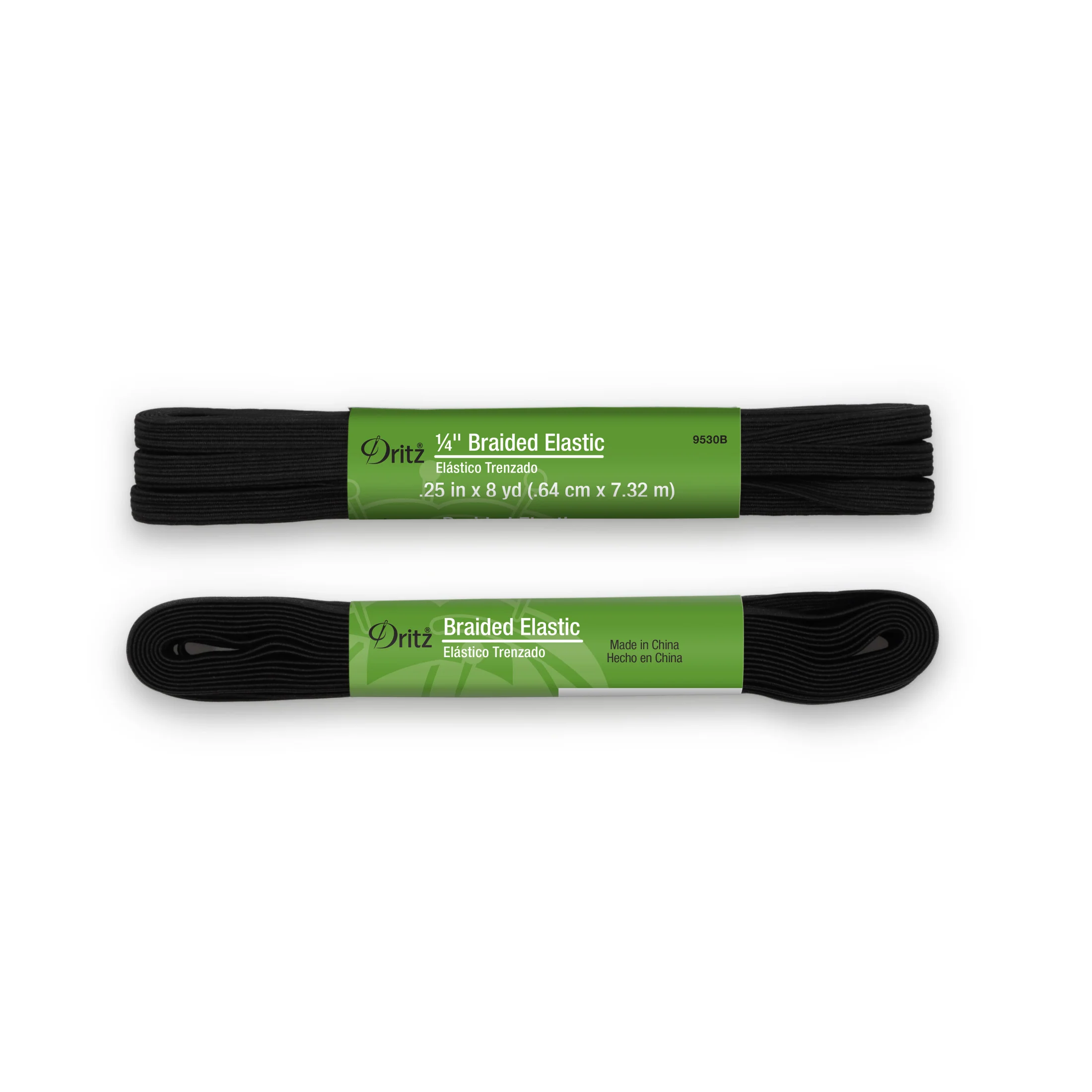 1/4" Braided Elastic, Black - Image 7
