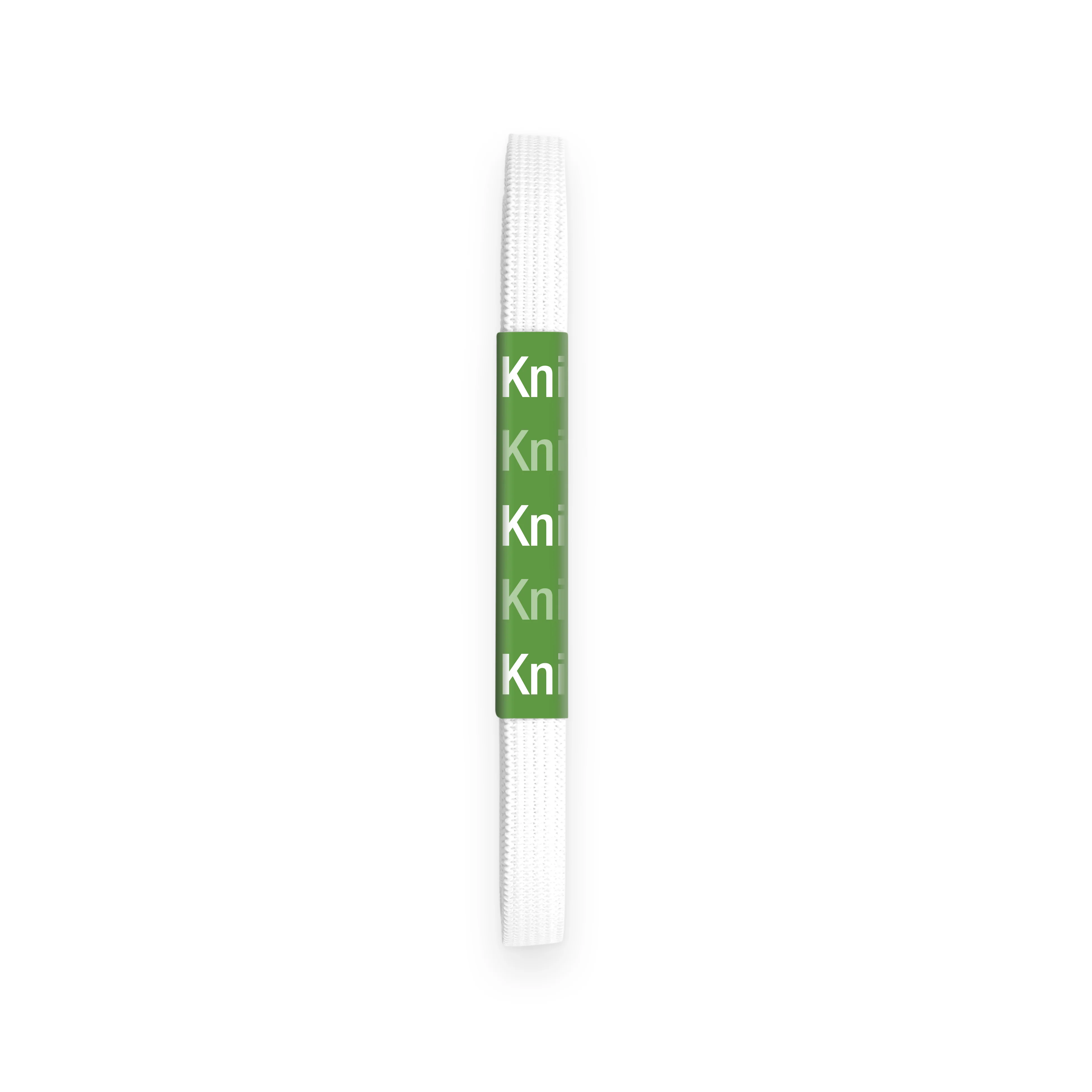 1/4" Knit Elastic, White - Image 2
