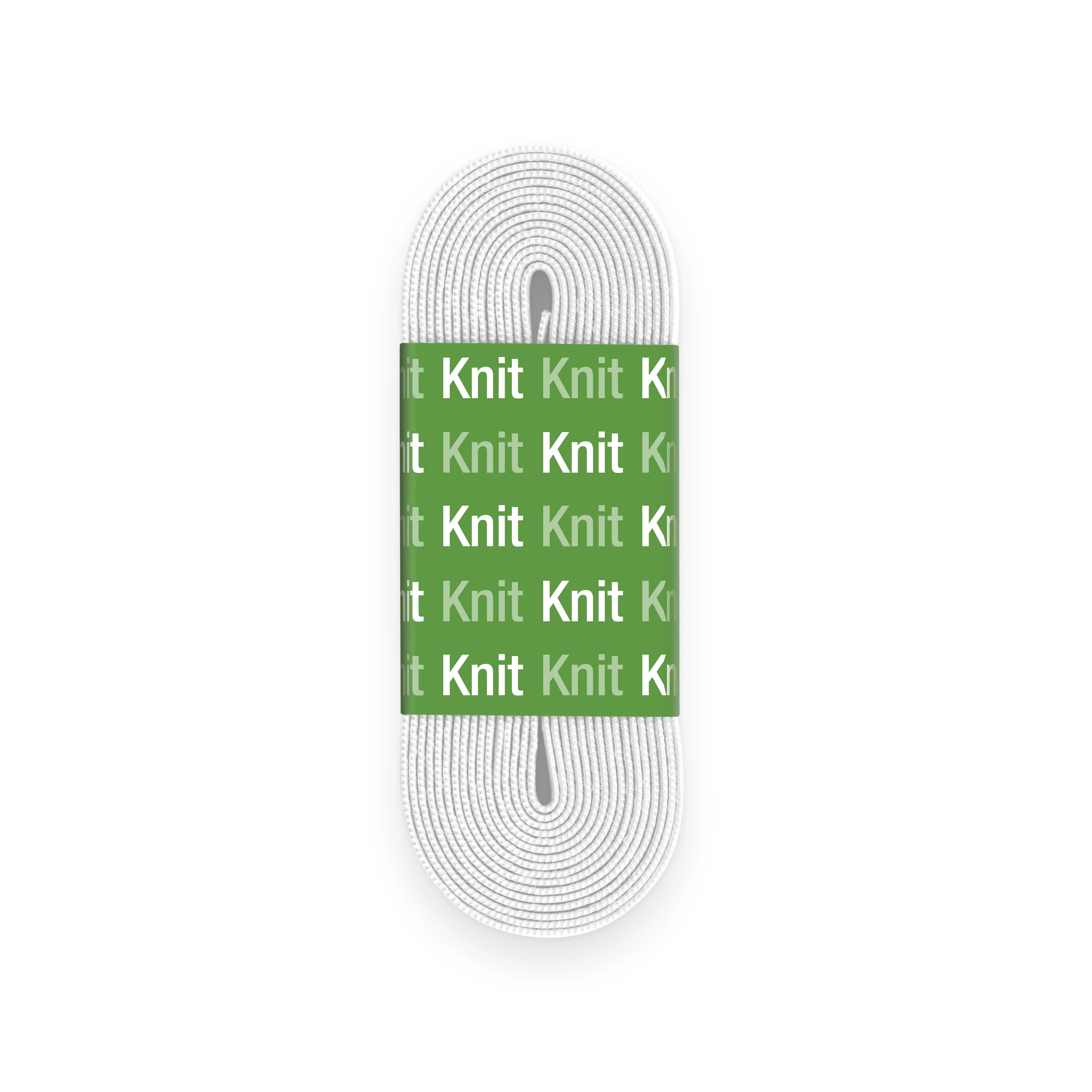 1/4" Knit Elastic, White - Image 3
