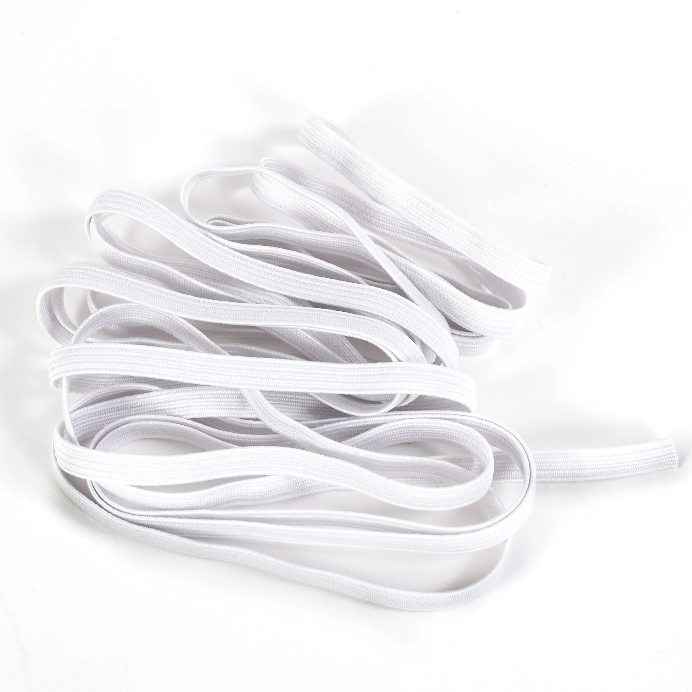 1/4" Braided Elastic, White - Image 5