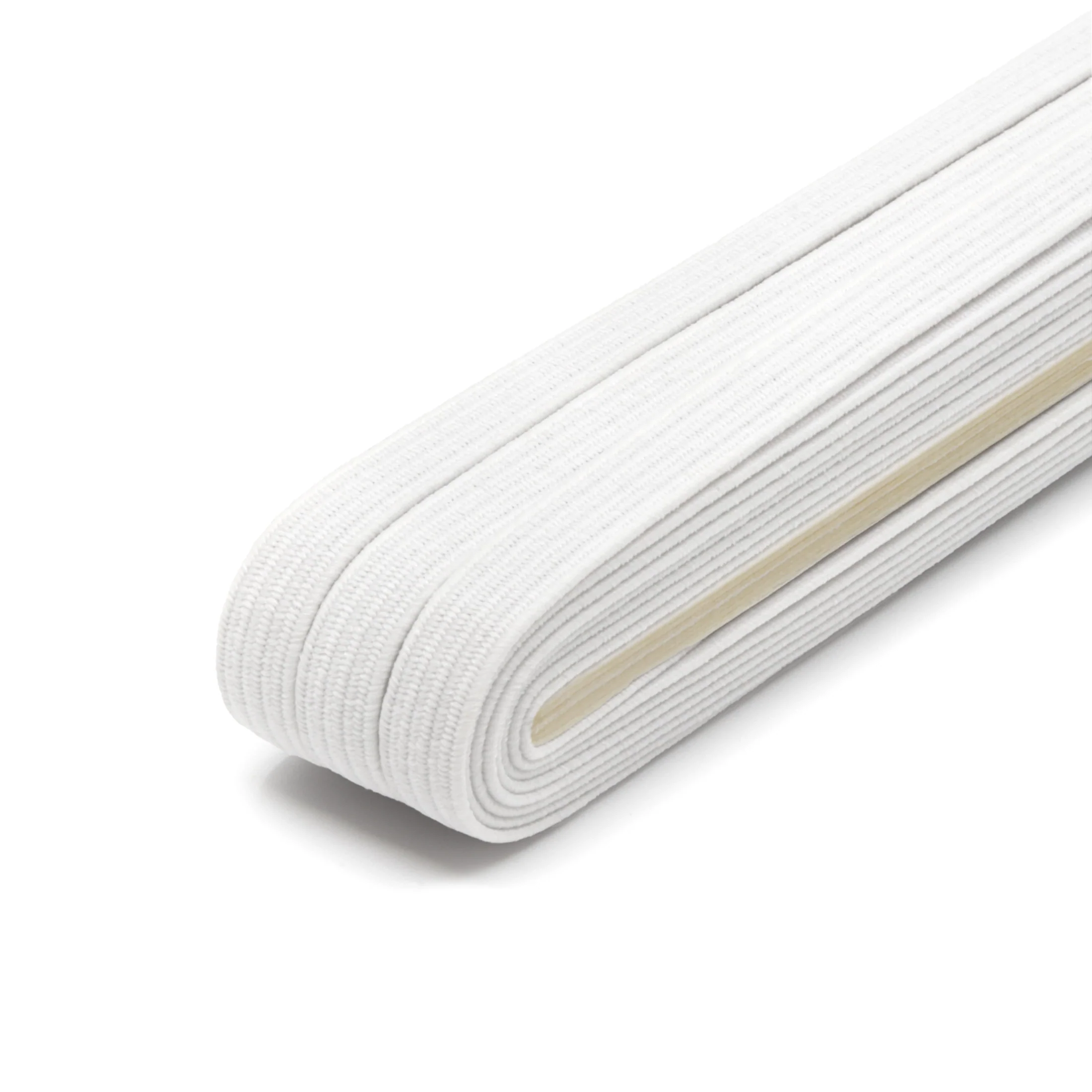1/4" Braided Elastic, White - Image 8