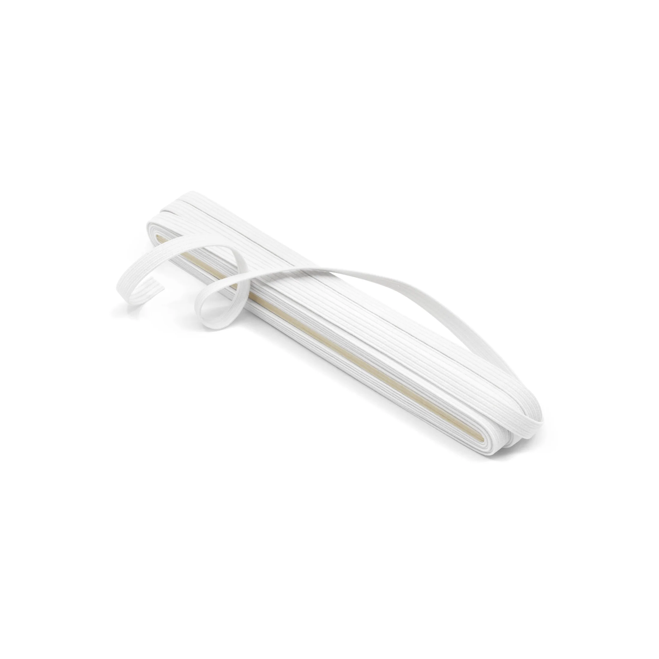 1/4" Braided Elastic, White - Image 9