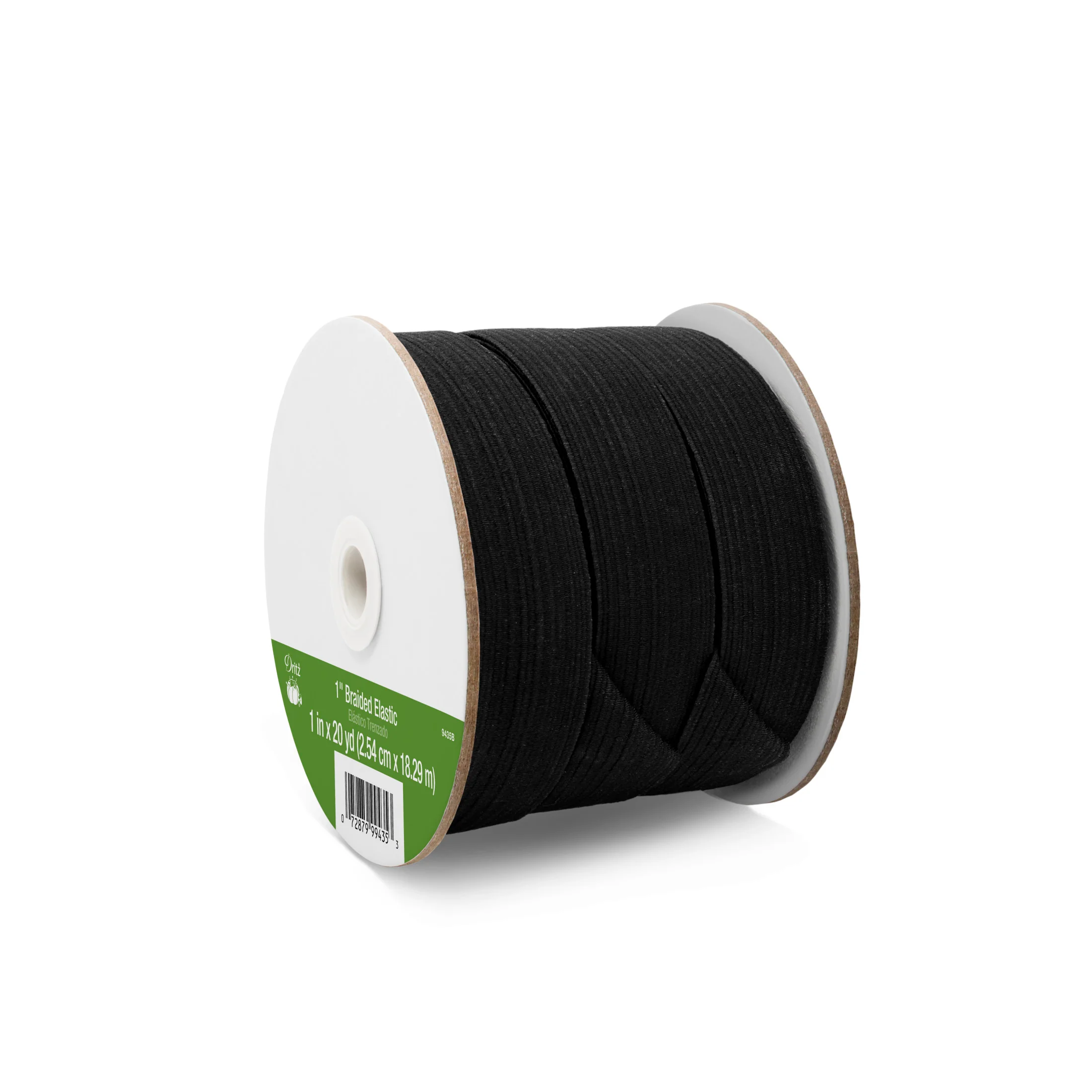 1" Braided Elastic, Black - Image 5