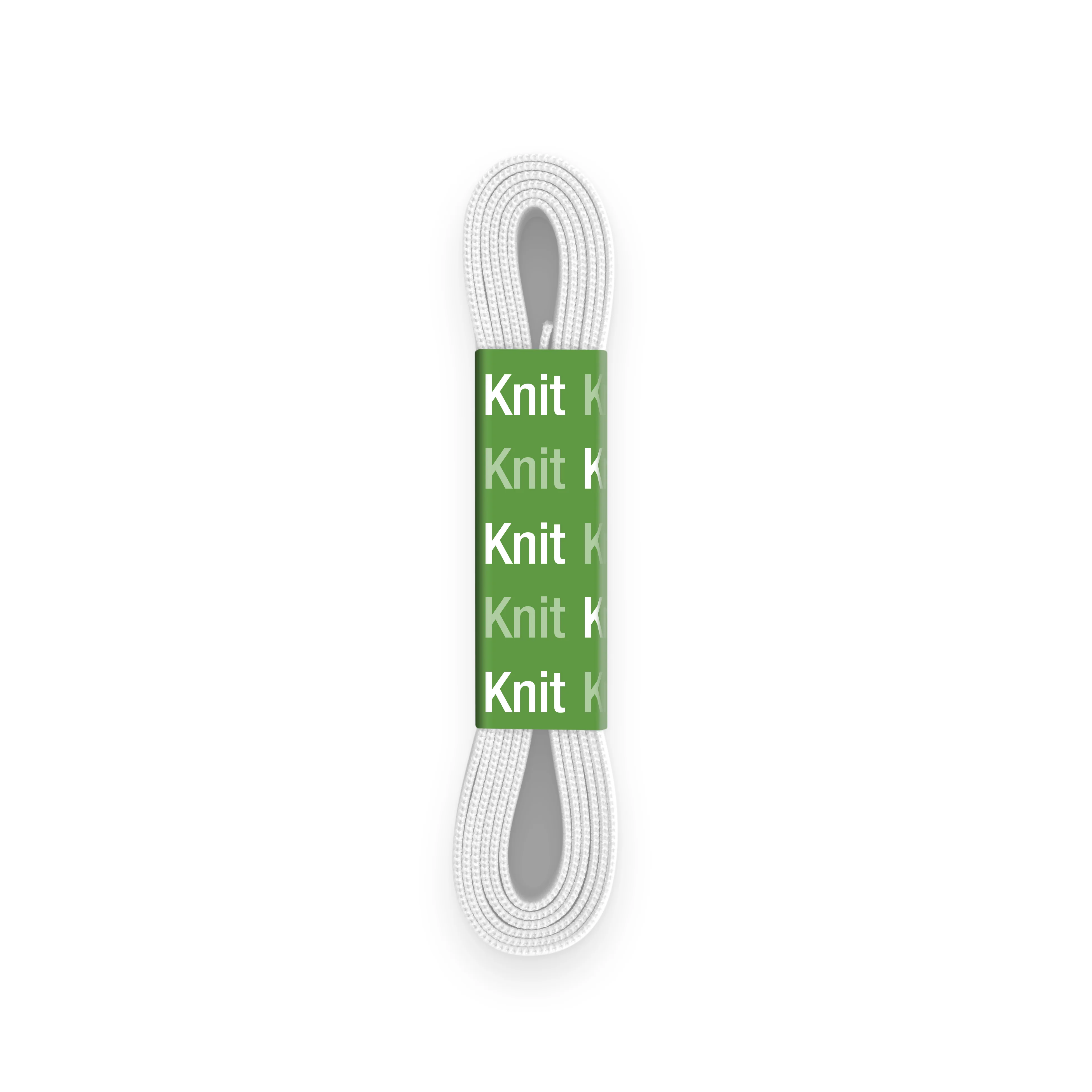 1" Knit Elastic, White - Image 3