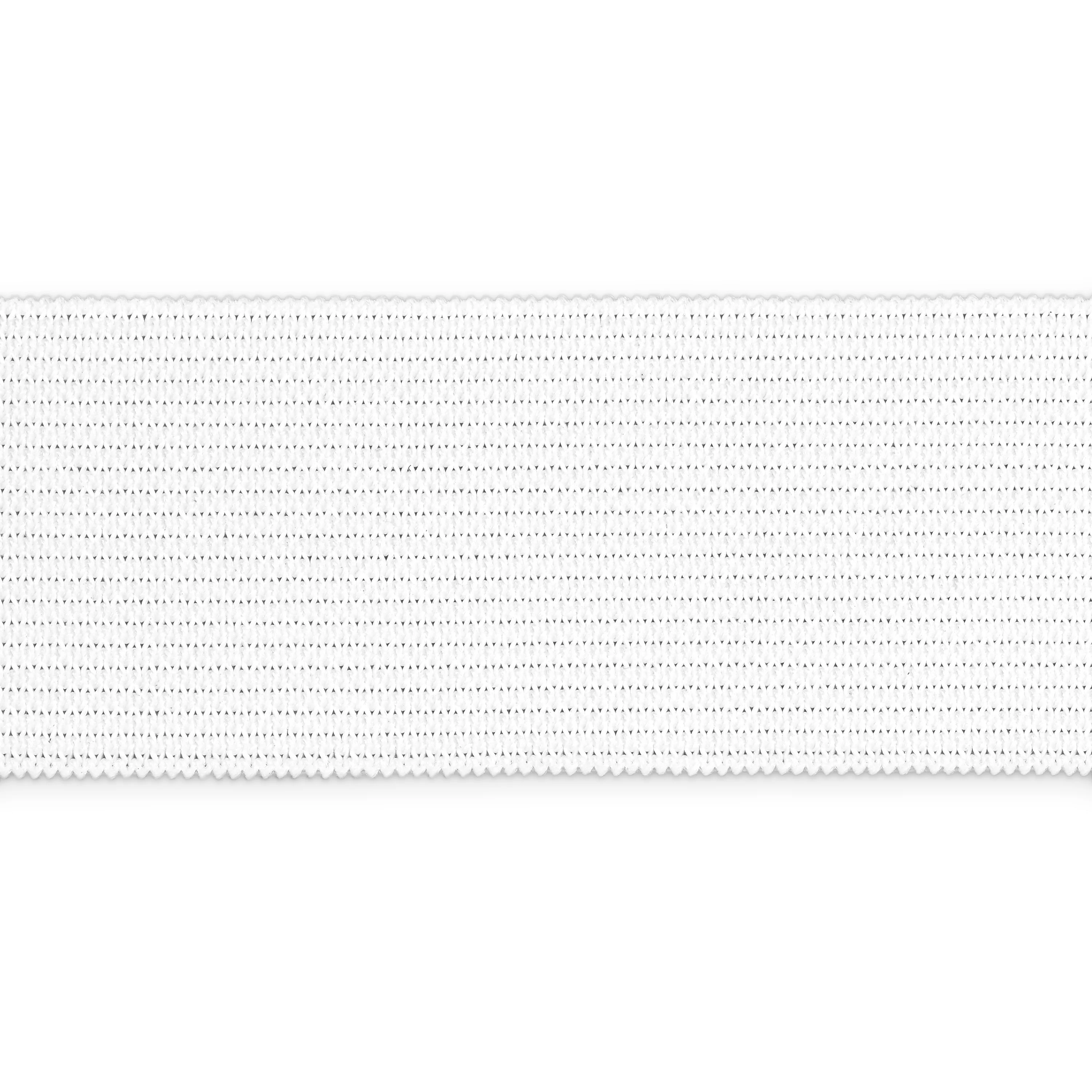 1" Knit Elastic, White - Image 7