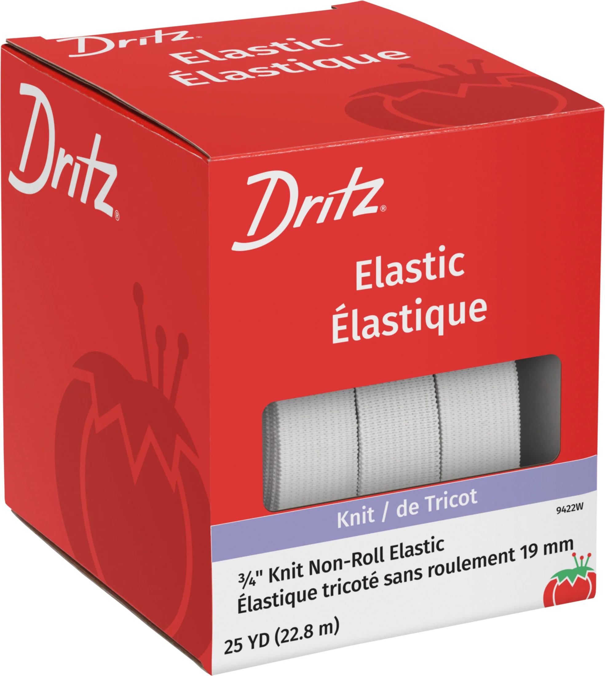 3/4" Knit Non-Roll Elastic, White - Image 11