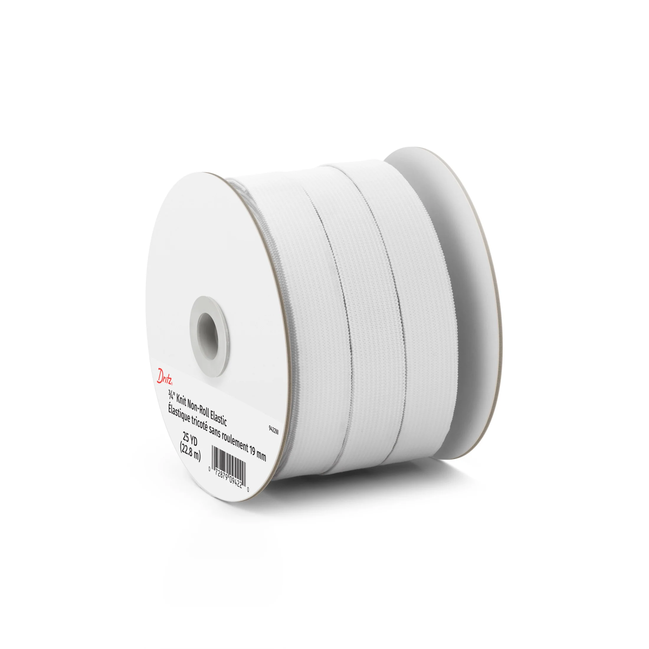3/4" Knit Non-Roll Elastic, White - Image 12