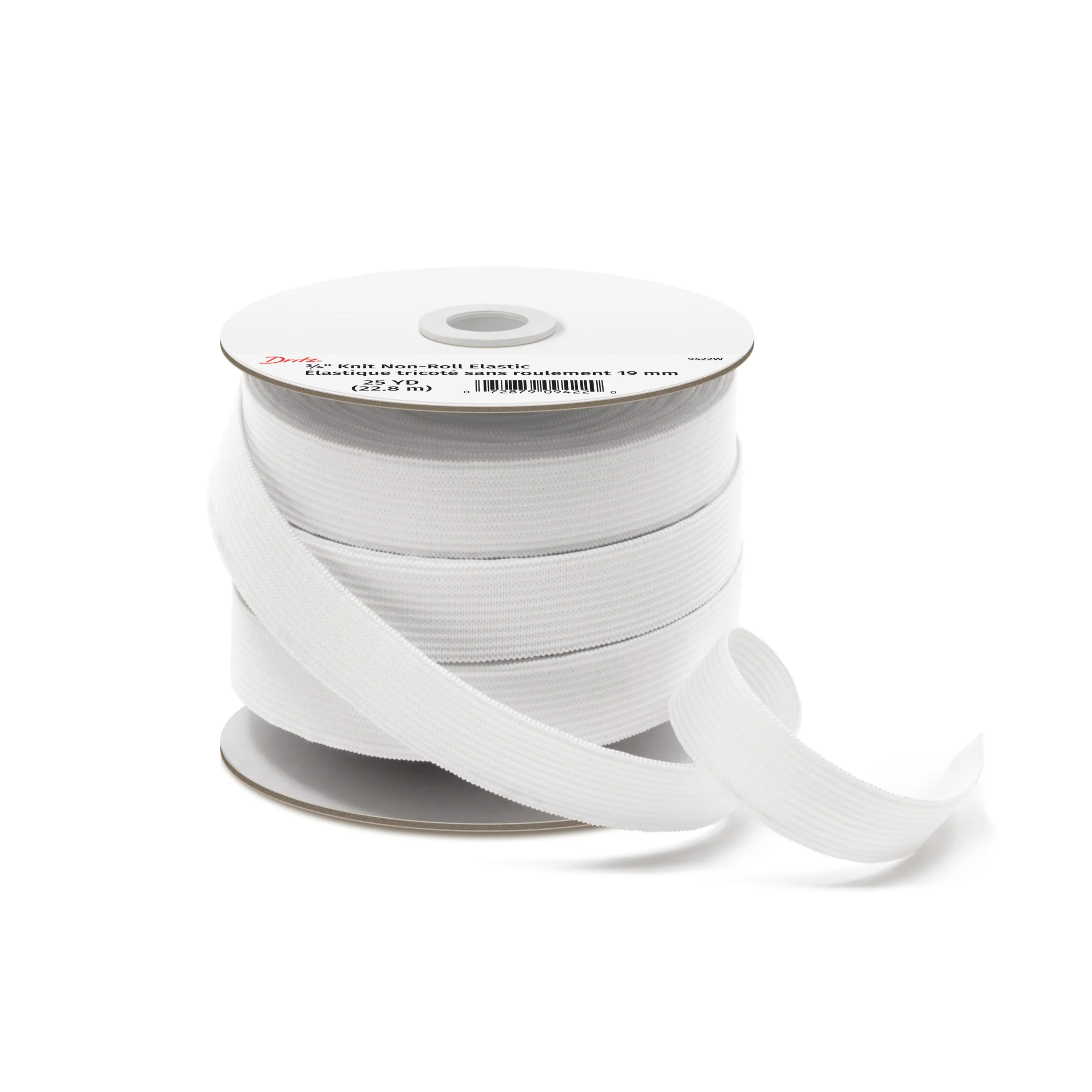 3/4" Knit Non-Roll Elastic, White - Image 13