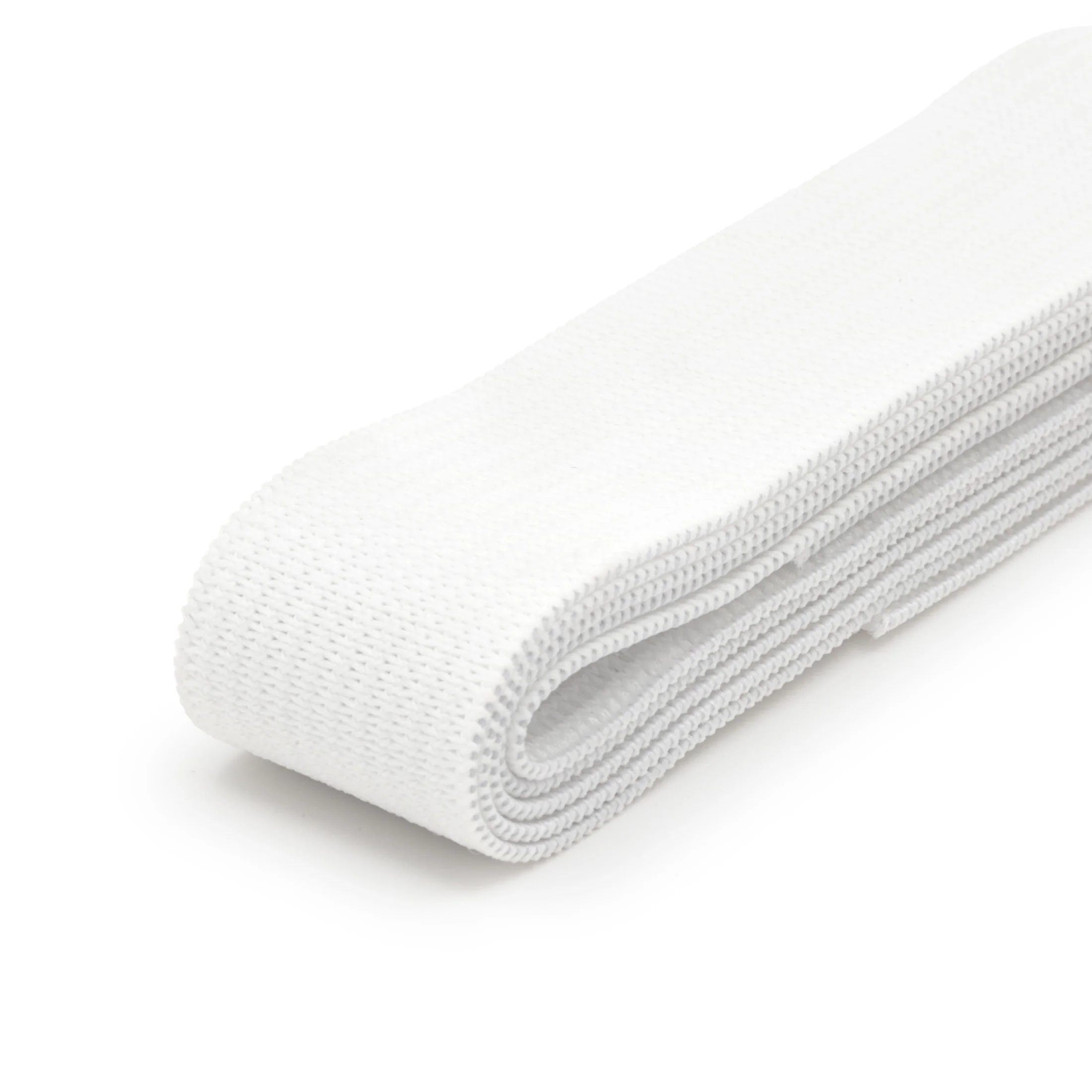 3/4" Knit Non-Roll Elastic, White - Image 3