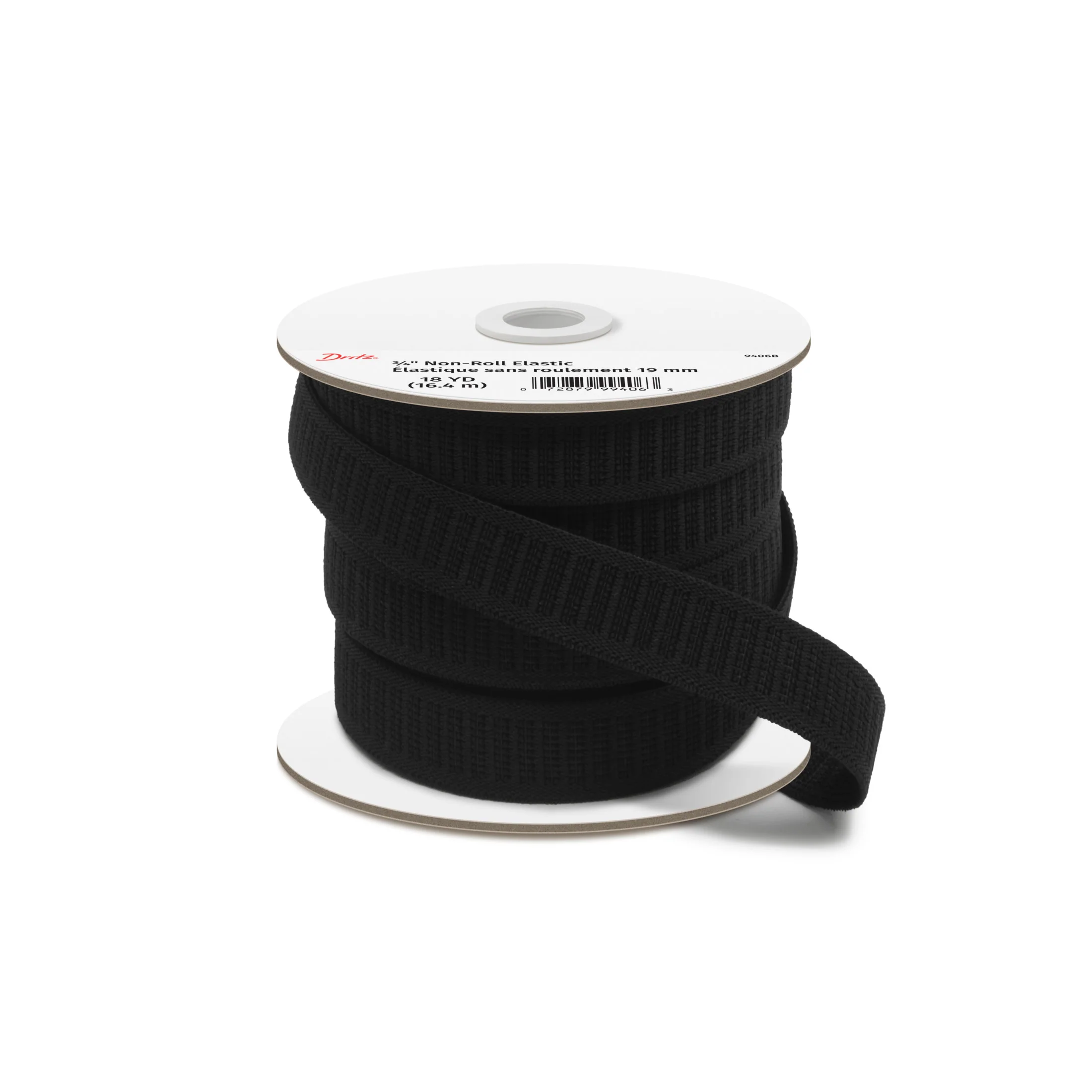 3/4" Non-Roll Elastic, Black - Image 10