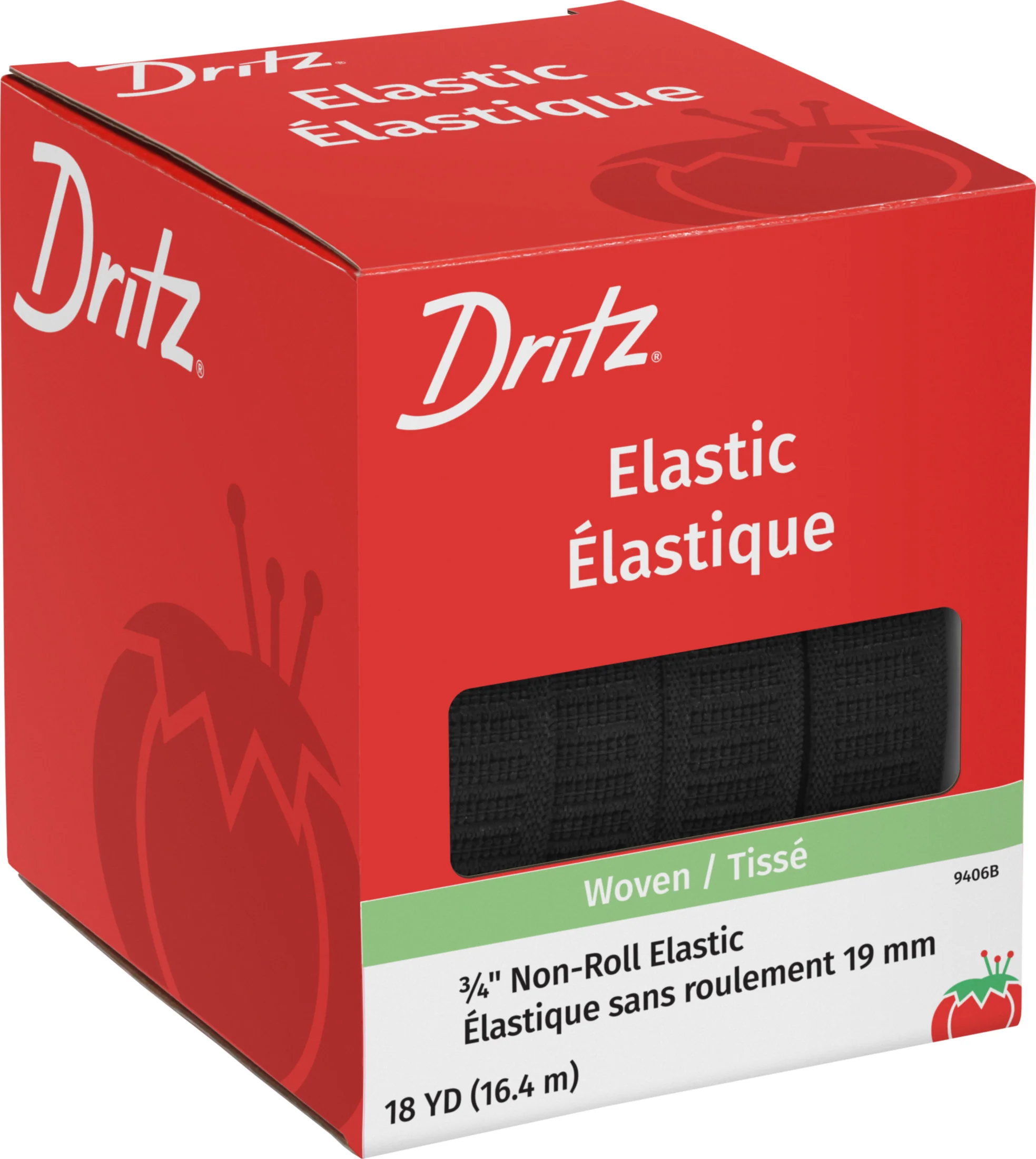 3/4" Non-Roll Elastic, Black - Image 8