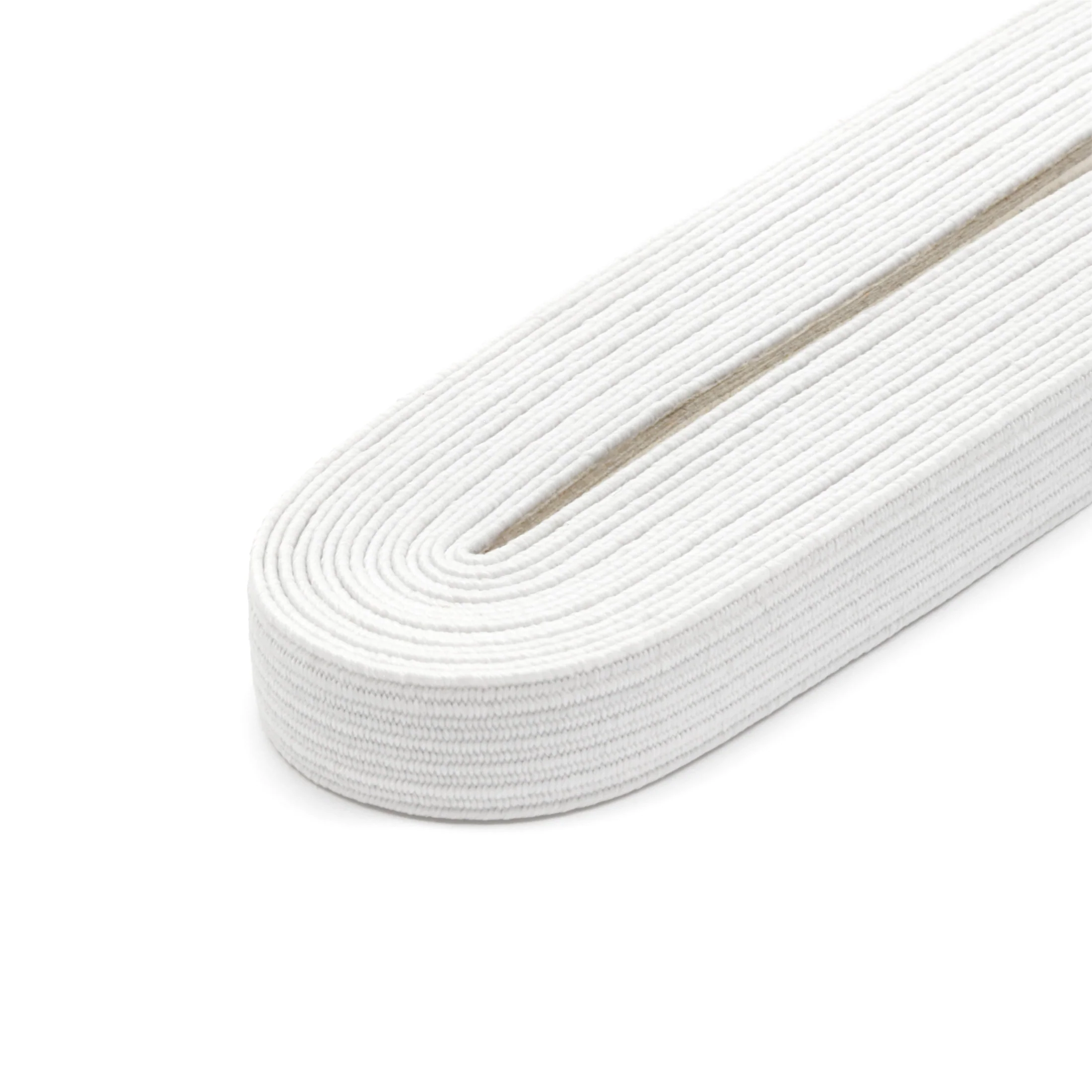 3/8" Braided Elastic, White - Image 3