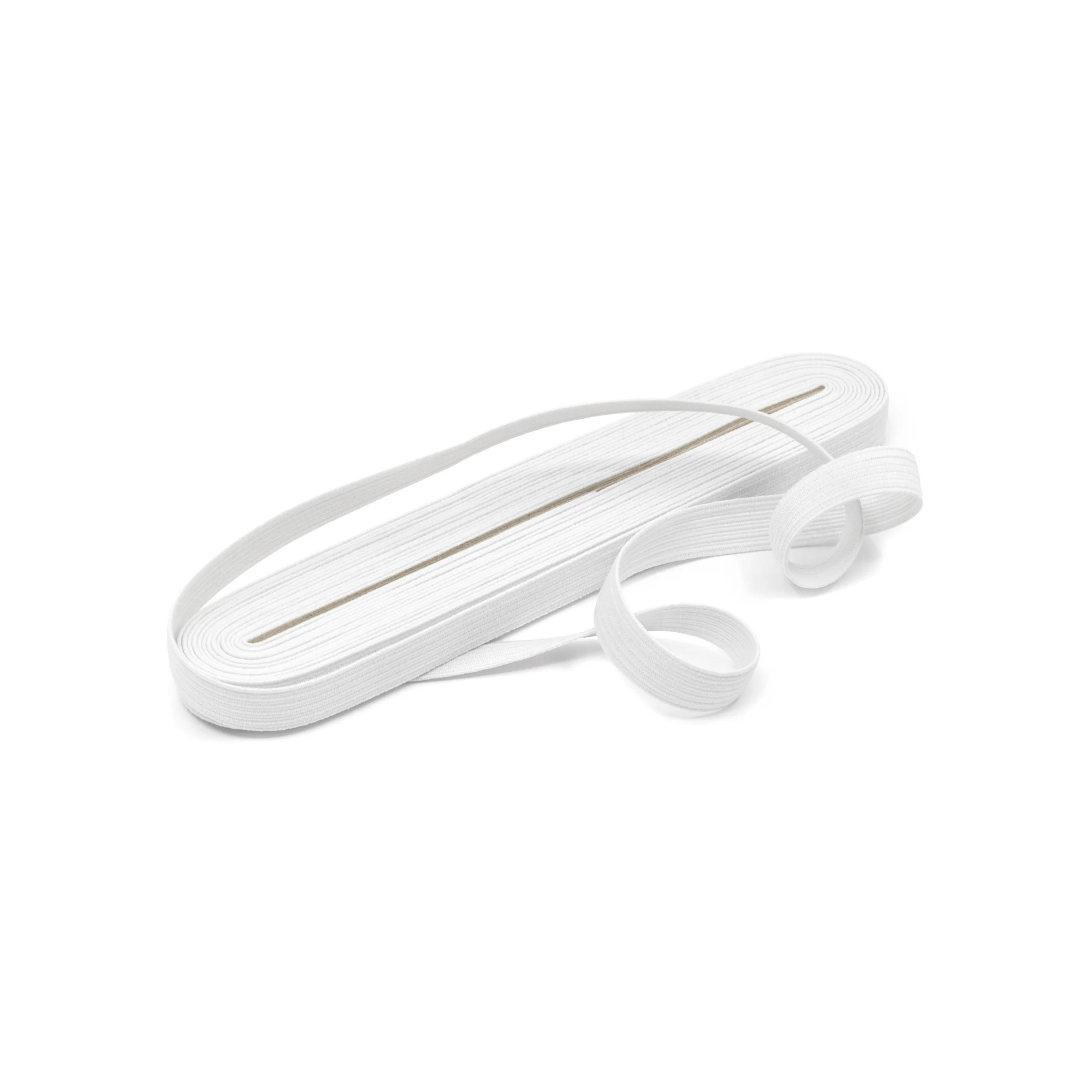 3/8" Braided Elastic, White - Image 4
