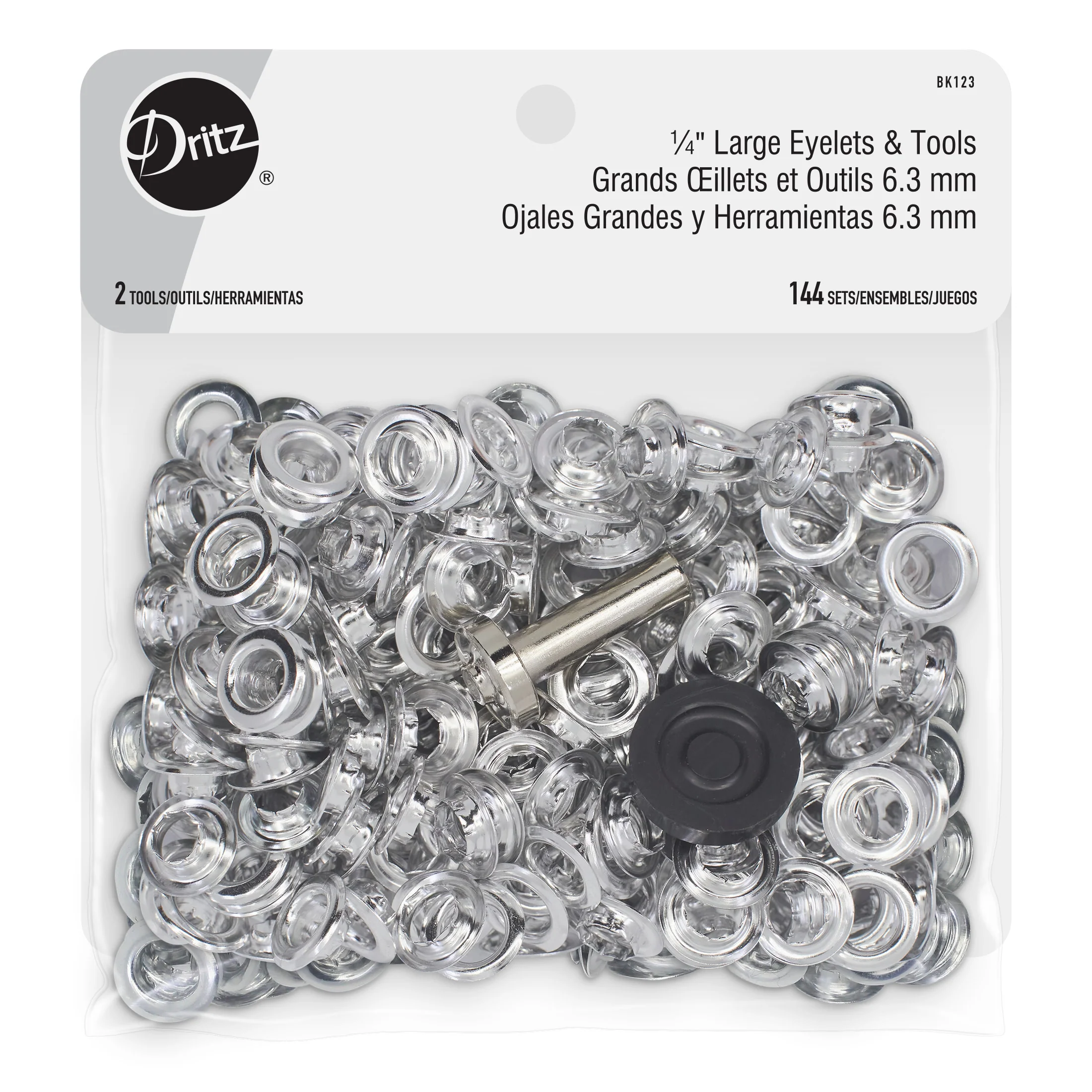 1/4" Large Eyelets & Tools, 144 Sets - Image 5